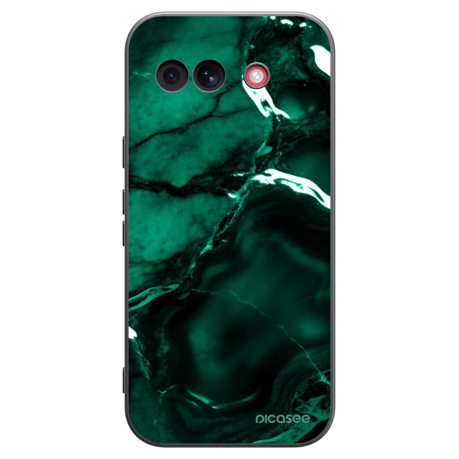 Picasee husă neagră din silicon pentru Google Pixel 10a - Dark emerald
