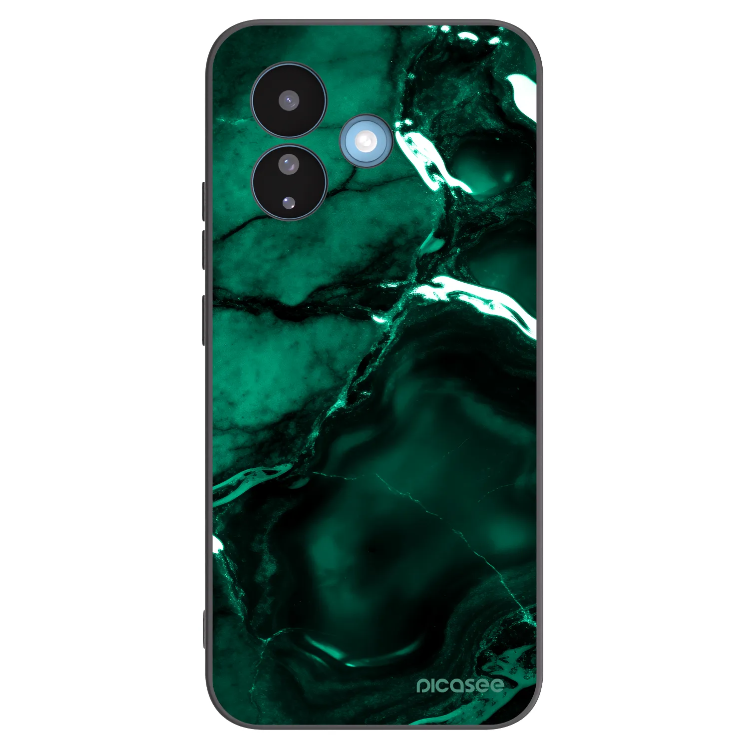 Picasee husă neagră din silicon pentru Xiaomi Redmi Note 17 Pro 5G - Dark emerald