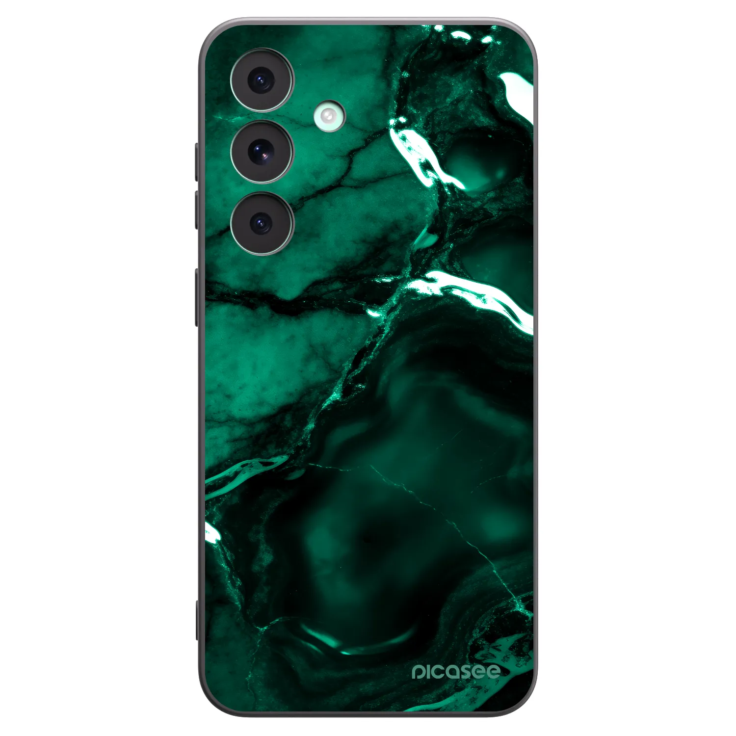 Picasee husă neagră din silicon pentru Samsung Galaxy S26 FE - Dark emerald