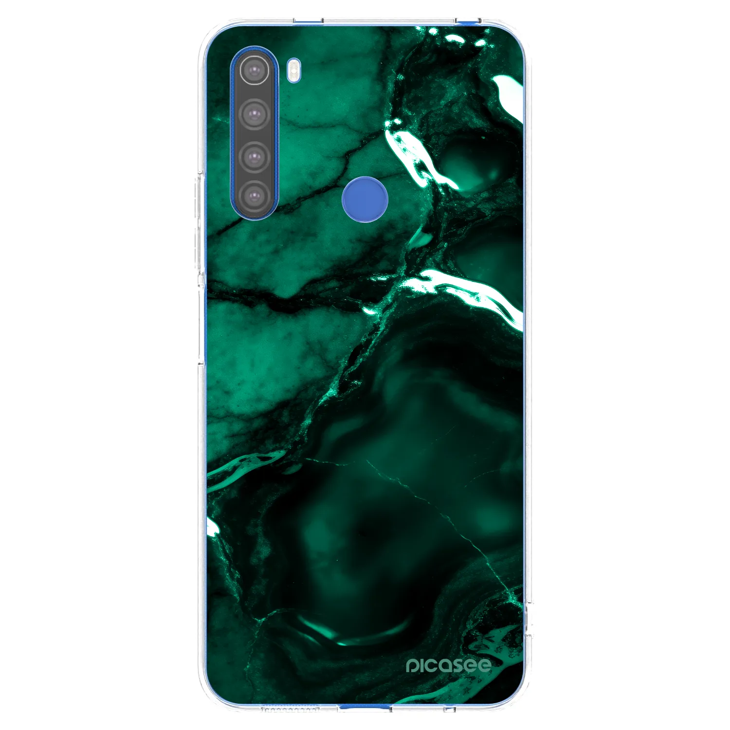 Picasee husă transparentă din silicon pentru Xiaomi Redmi Note 8T - Dark emerald