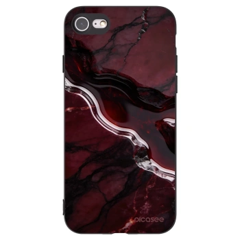Picasee husă neagră din silicon pentru Apple iPhone SE 2022 - Cherry stone