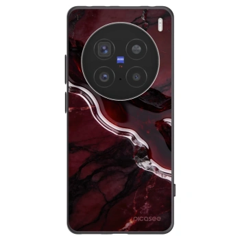 Picasee husă neagră din silicon pentru Vivo X200 Pro - Cherry stone