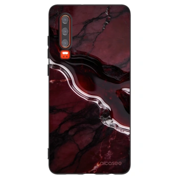 Picasee husă neagră din silicon pentru Huawei P30 - Cherry stone