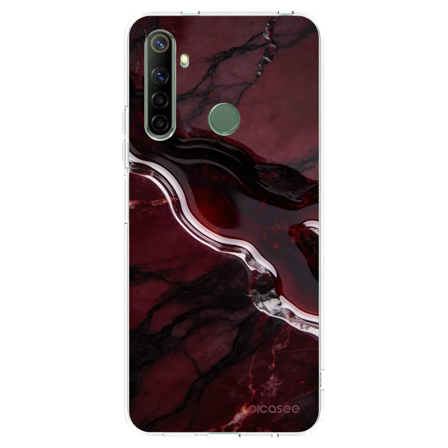 Picasee husă transparentă din silicon pentru Realme 6i - Cherry stone