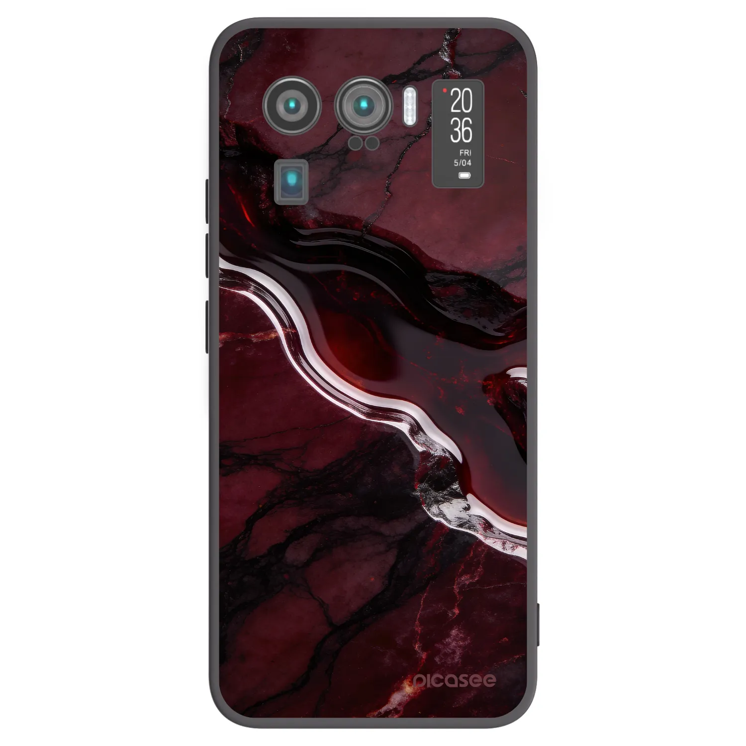 Picasee husă neagră din silicon pentru Xiaomi Mi 11 Ultra - Cherry stone