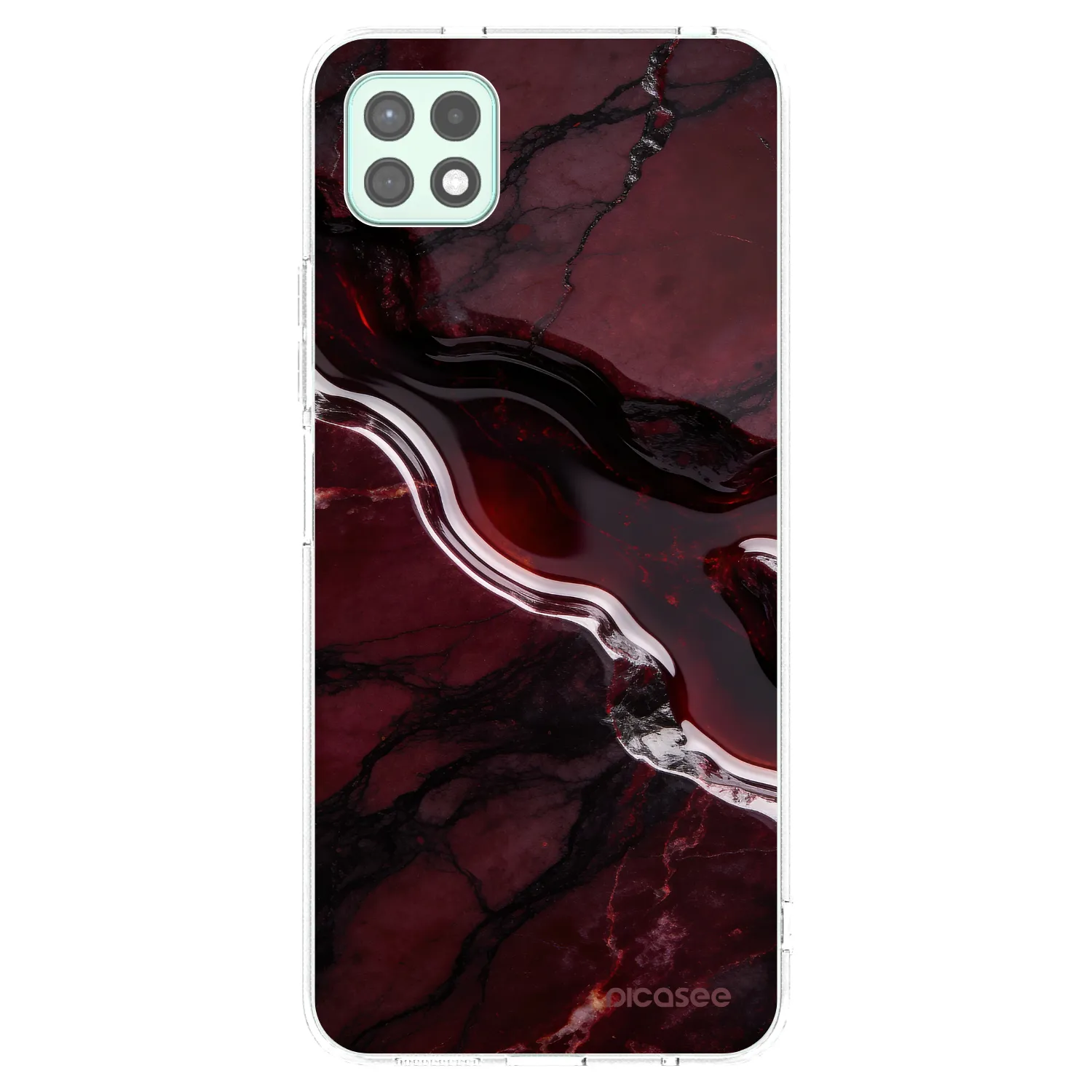 Picasee husă transparentă din silicon pentru Samsung Galaxy A22 A226B 5G - Cherry stone