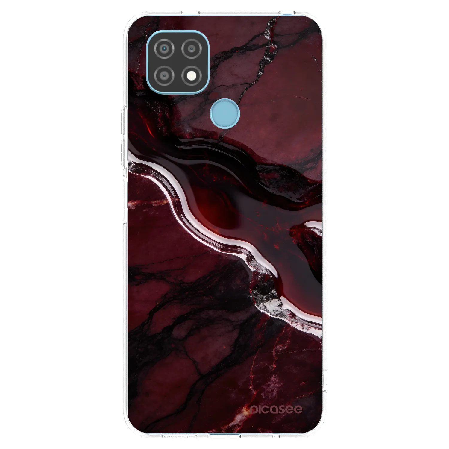 Picasee husă transparentă din silicon pentru Realme C21 - Cherry stone