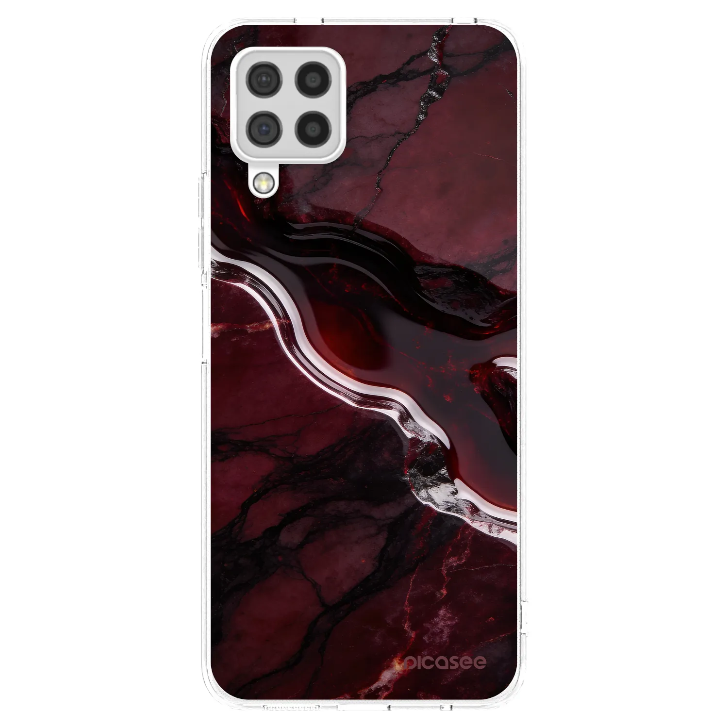 Picasee husă transparentă din silicon pentru Samsung Galaxy A22 A225F 4G - Cherry stone