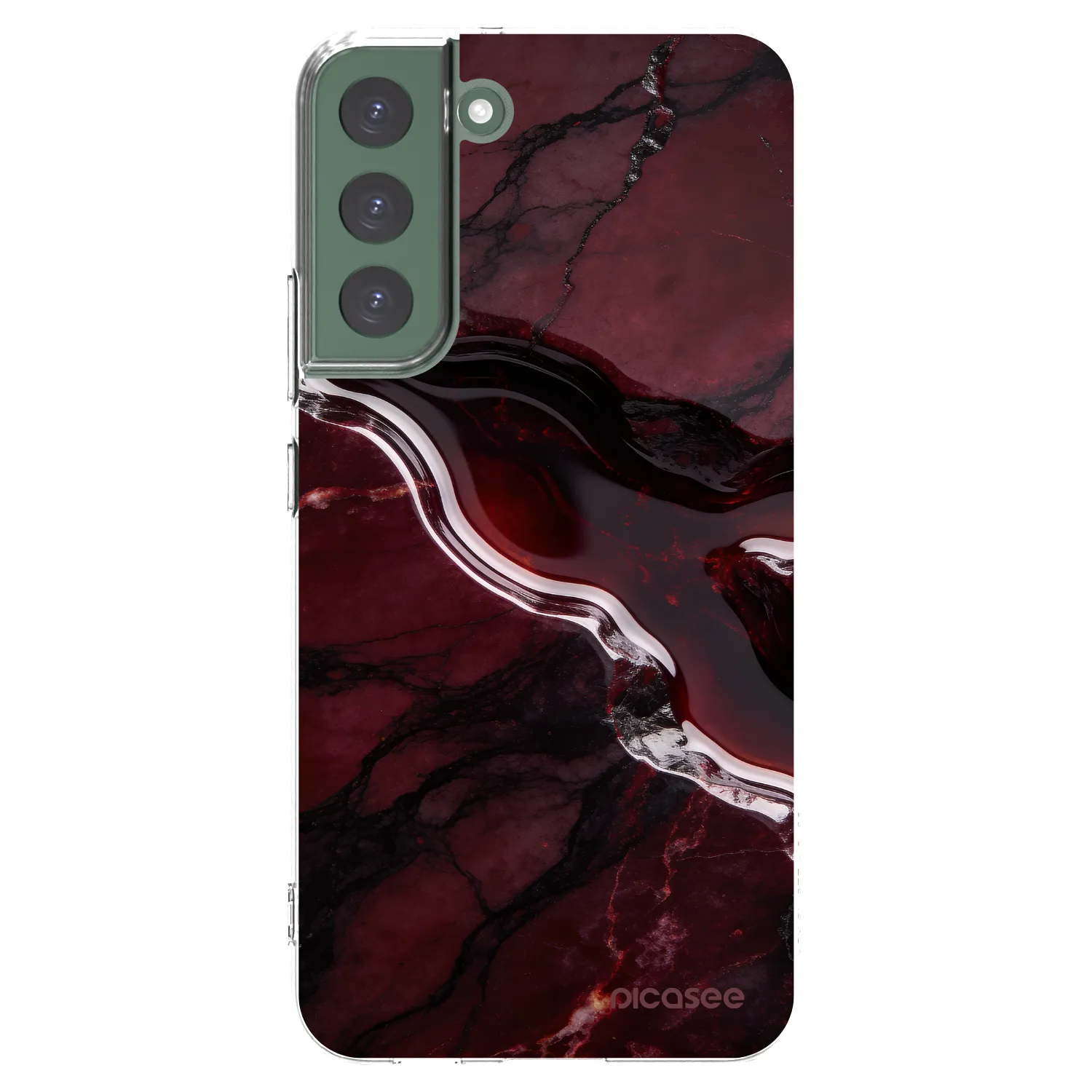 Picasee husă transparentă din silicon pentru Samsung Galaxy S22+ 5G - Cherry stone
