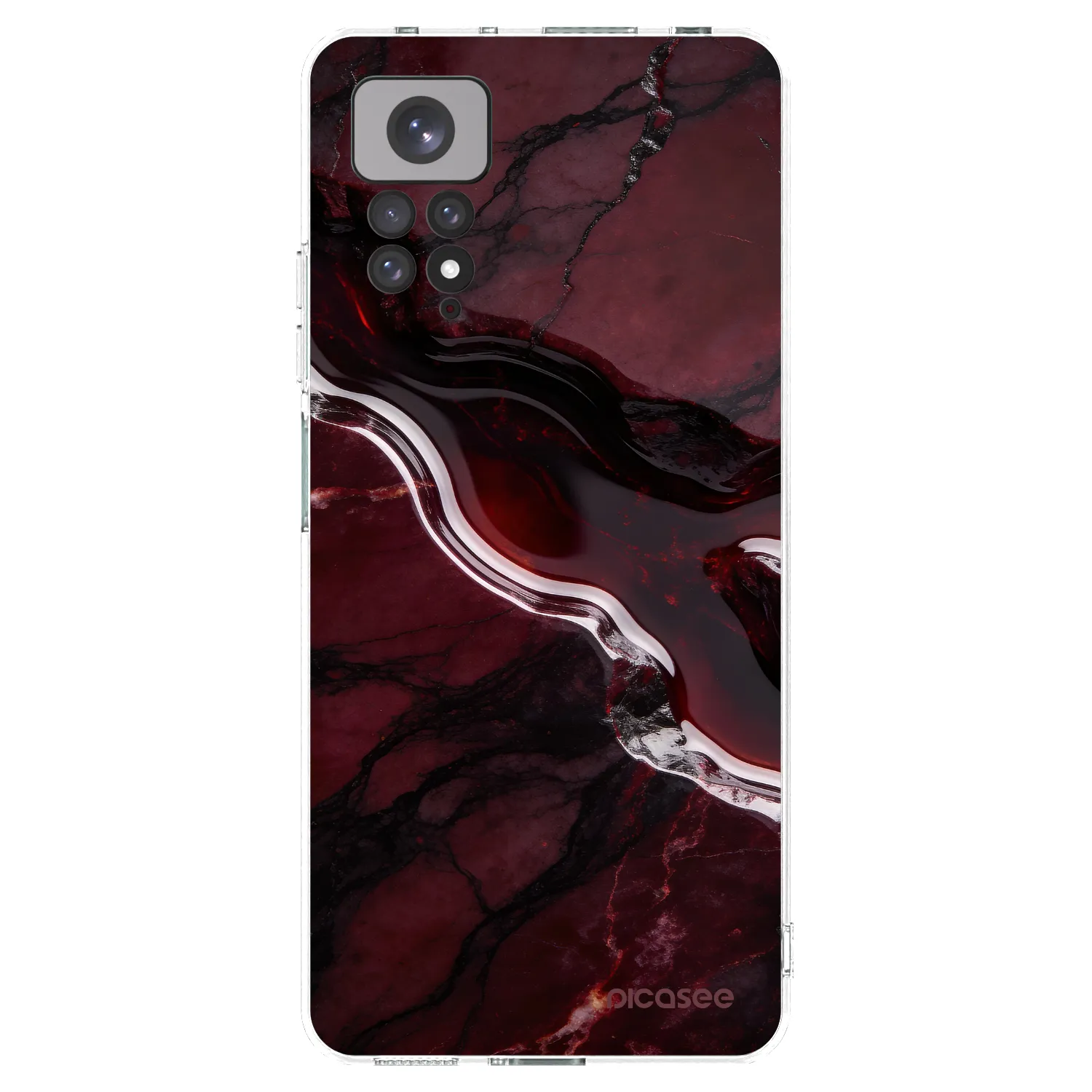 Picasee husă transparentă din silicon pentru Xiaomi Redmi Note 11 - Cherry stone