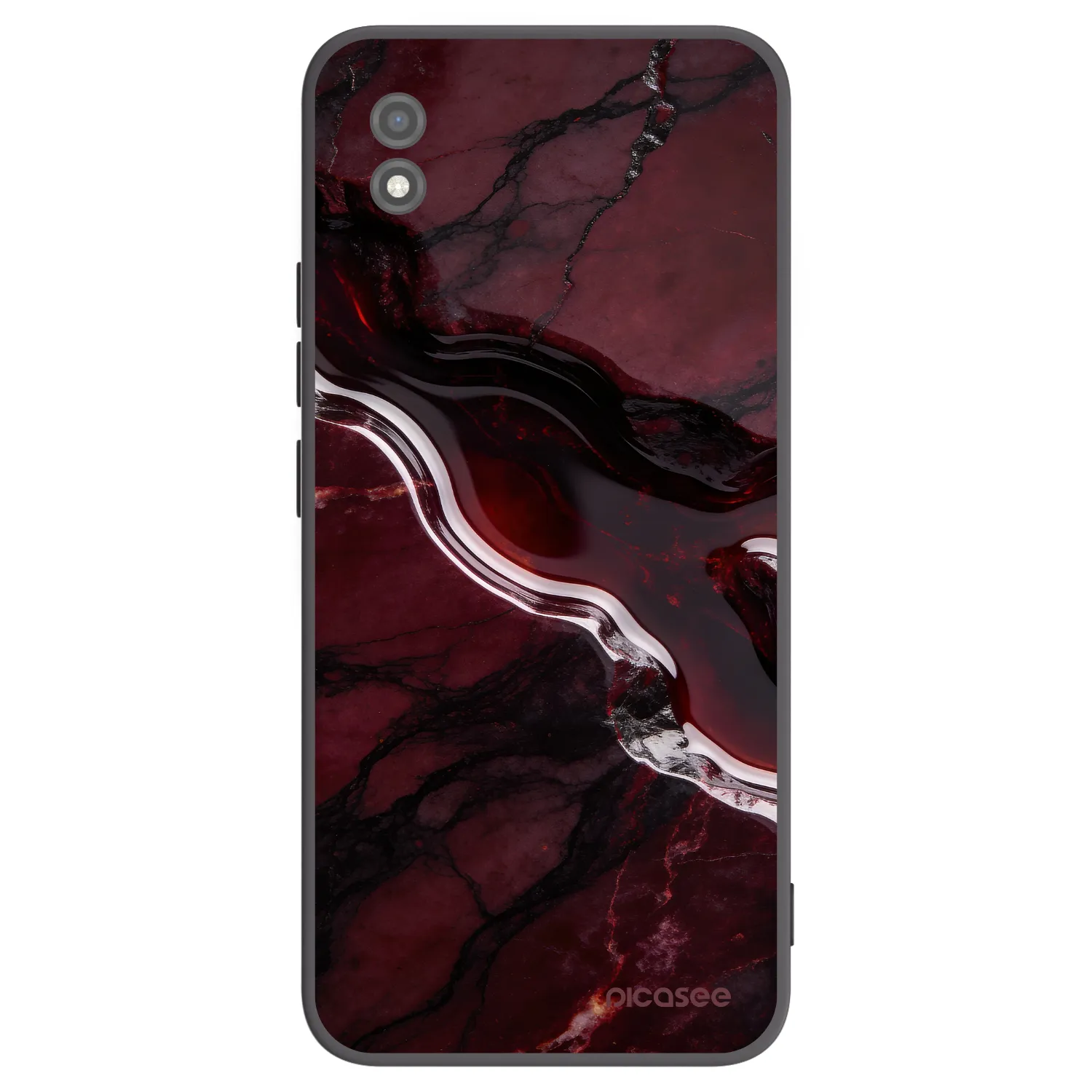 Picasee husă neagră din silicon pentru Realme C11 (2021) - Cherry stone
