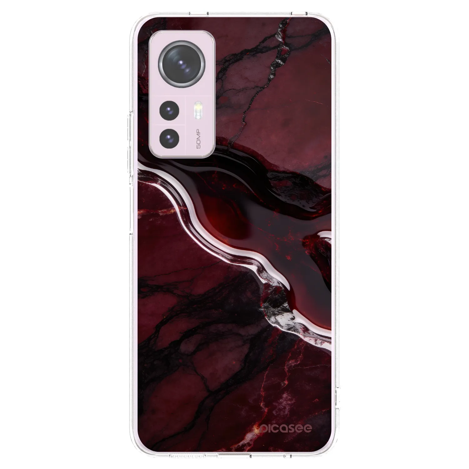 Picasee husă transparentă din silicon pentru Xiaomi 12 - Cherry stone