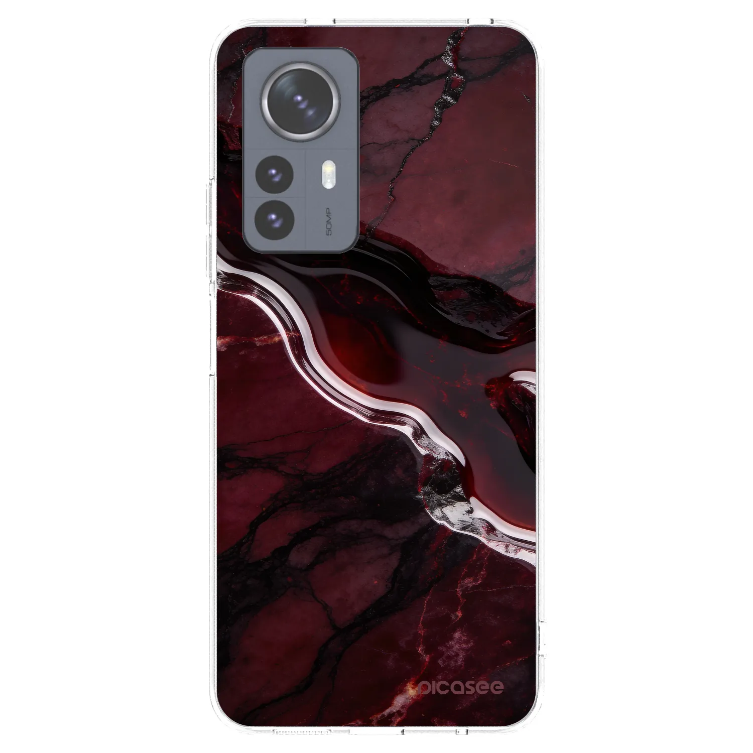 Picasee husă transparentă din silicon pentru Xiaomi 12 Pro - Cherry stone