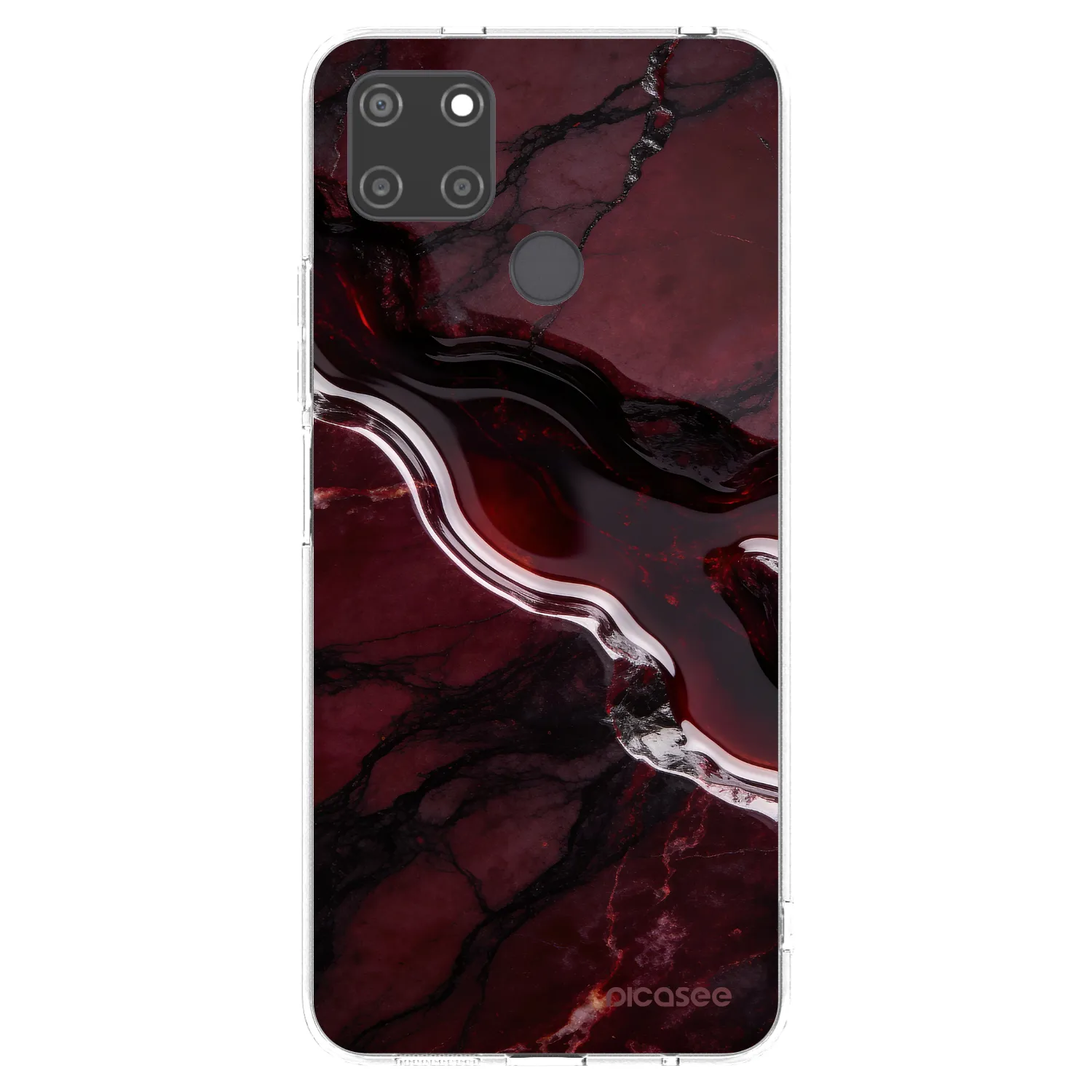 Picasee husă transparentă din silicon pentru Realme C21Y - Cherry stone