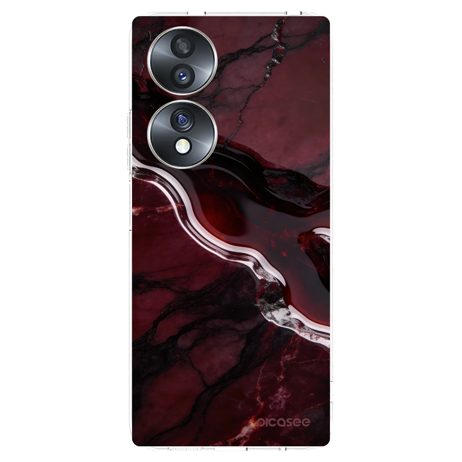 Picasee husă transparentă din silicon pentru Honor 70 - Cherry stone