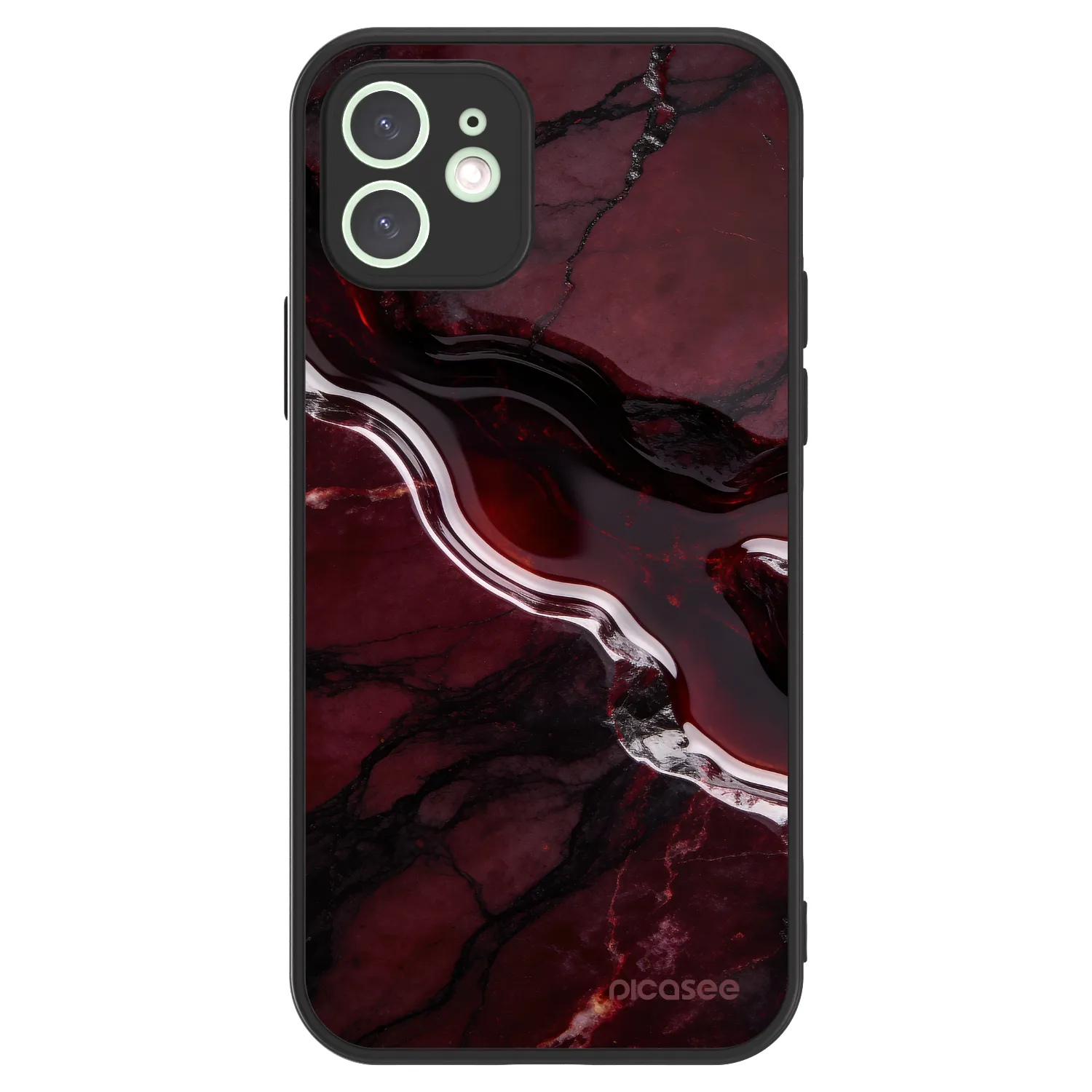 Picasee ULTIMATE CASE MagSafe pentru Apple iPhone 12 - Cherry stone