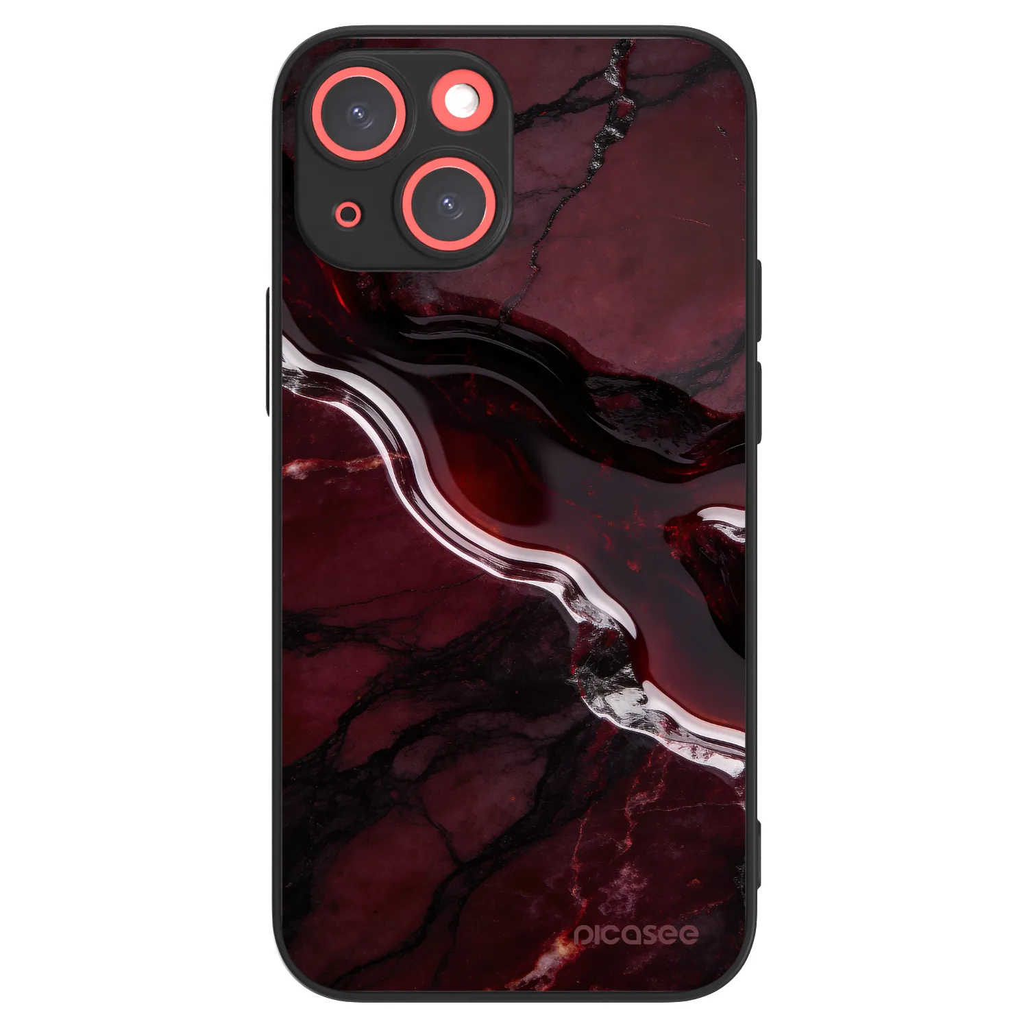 Picasee ULTIMATE CASE MagSafe pentru Apple iPhone 13 mini - Cherry stone