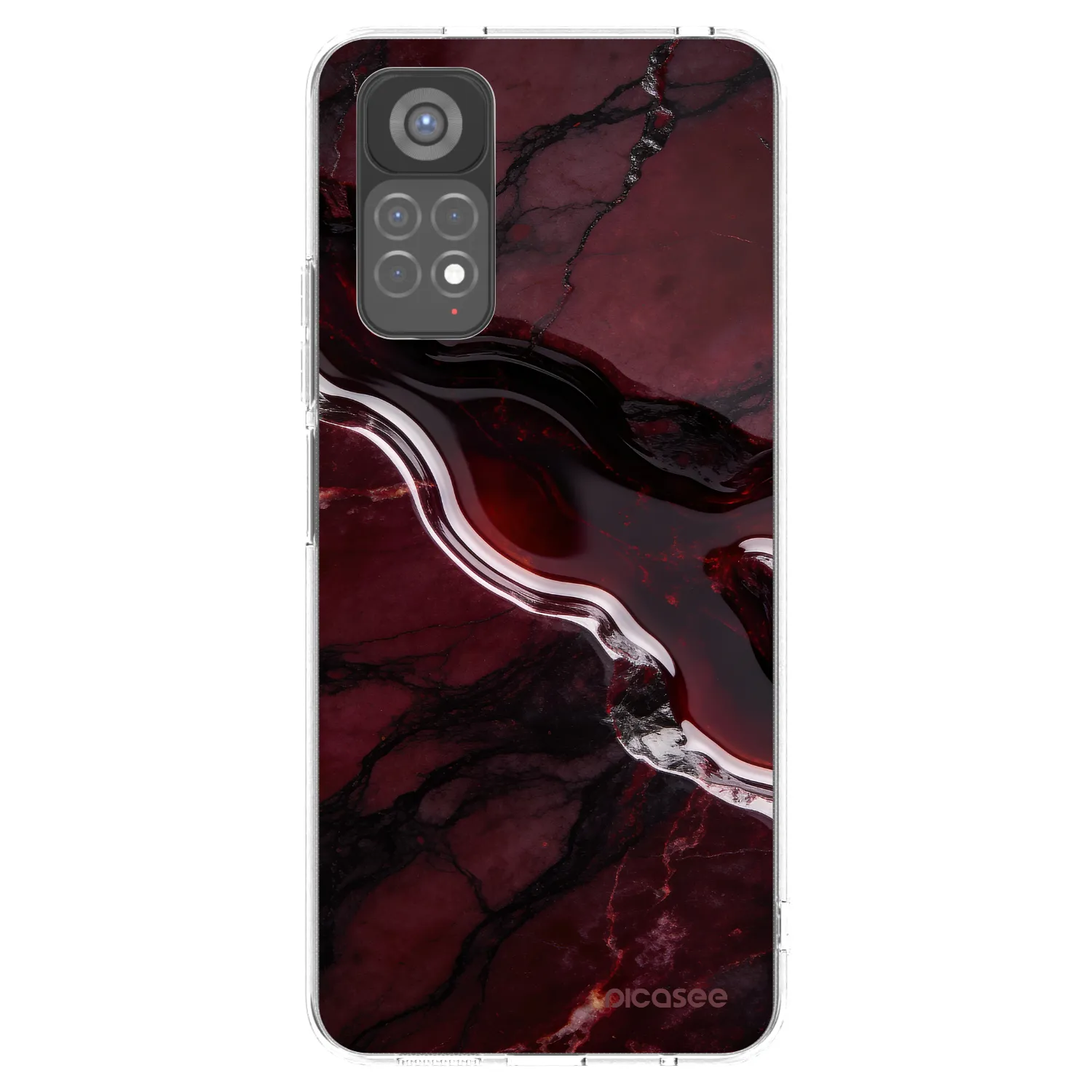 Picasee husă transparentă din silicon pentru Xiaomi Redmi Note 11S 5G - Cherry stone
