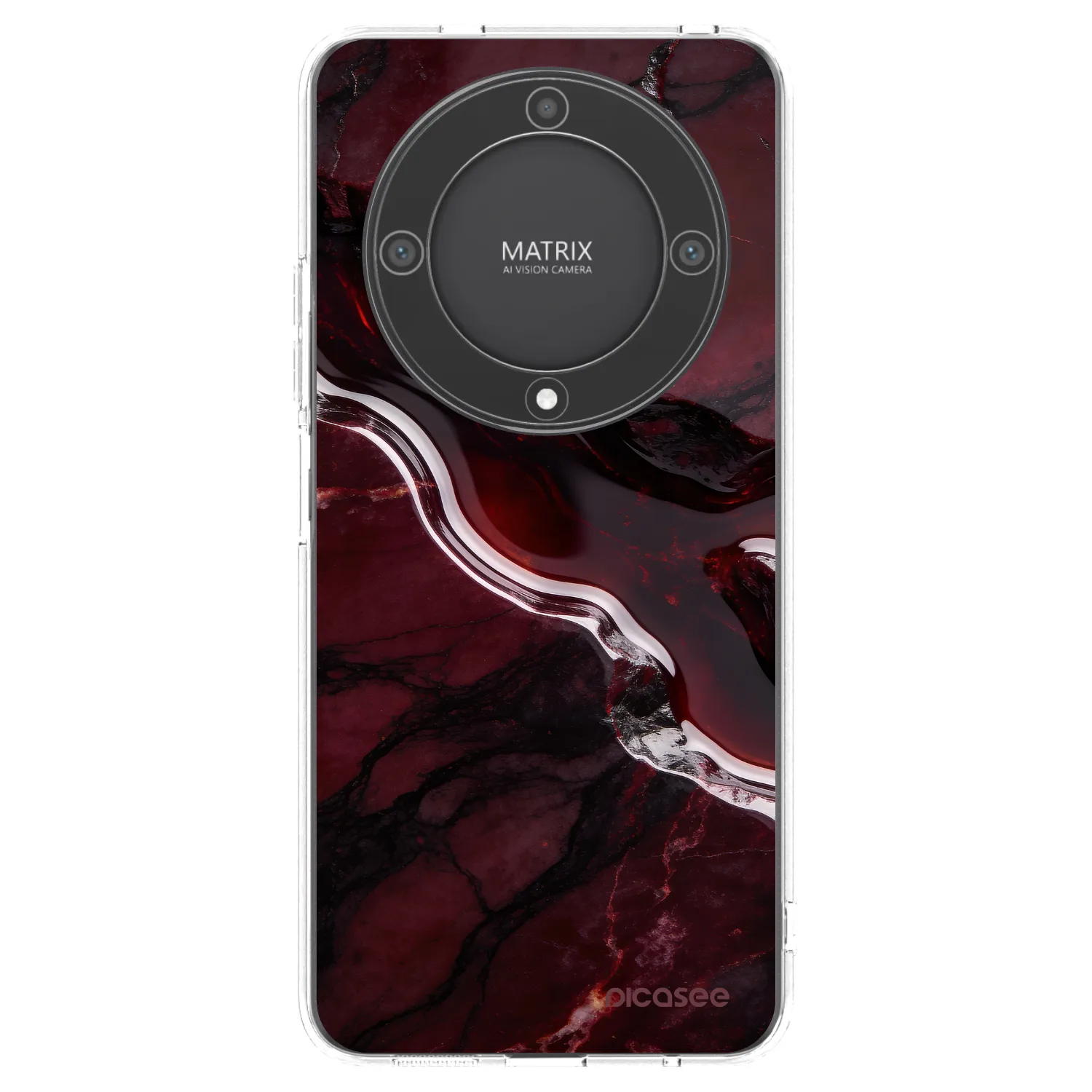 Picasee husă transparentă din silicon pentru Honor Magic5 Lite 5G - Cherry stone