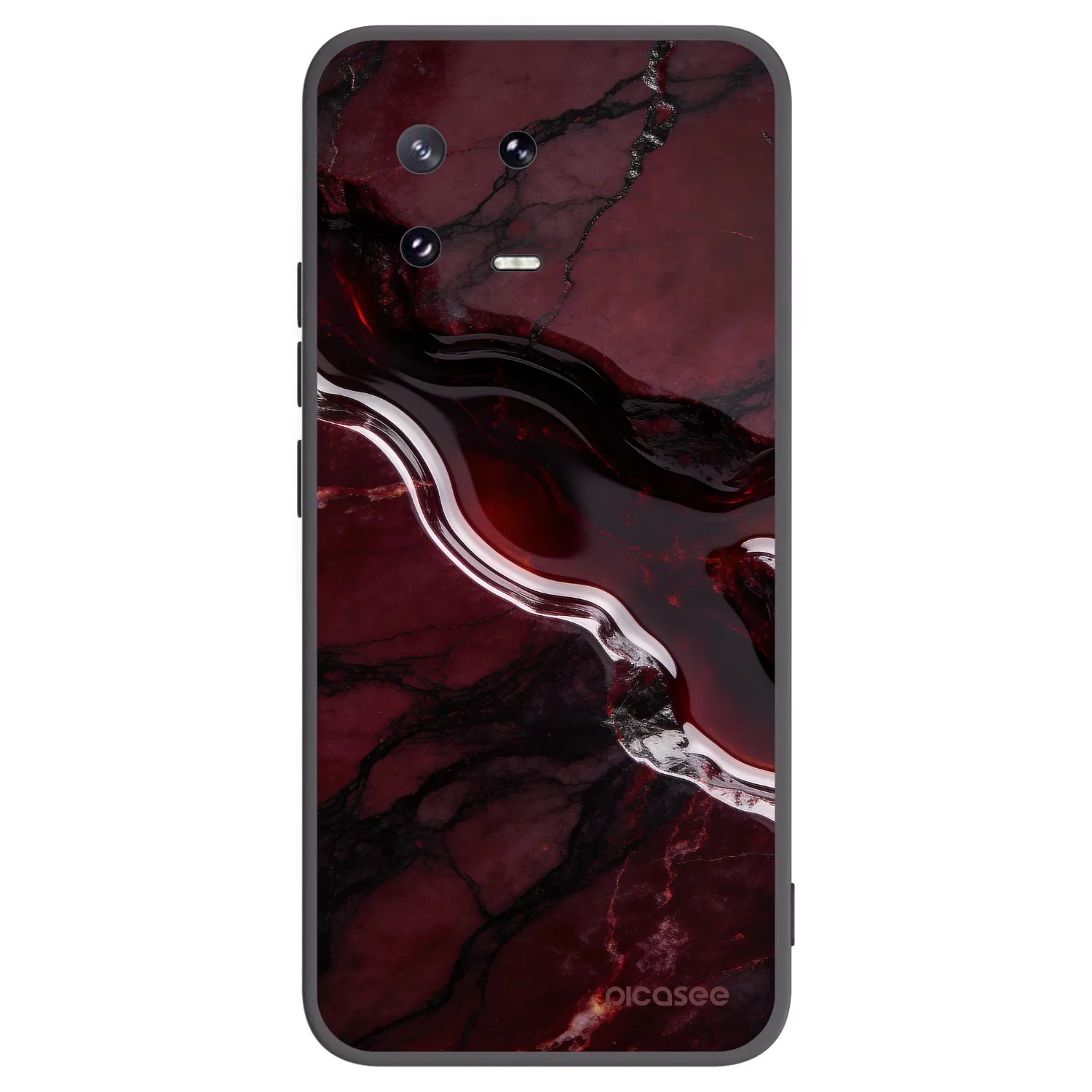 Picasee husă neagră din silicon pentru Xiaomi 13 Pro - Cherry stone