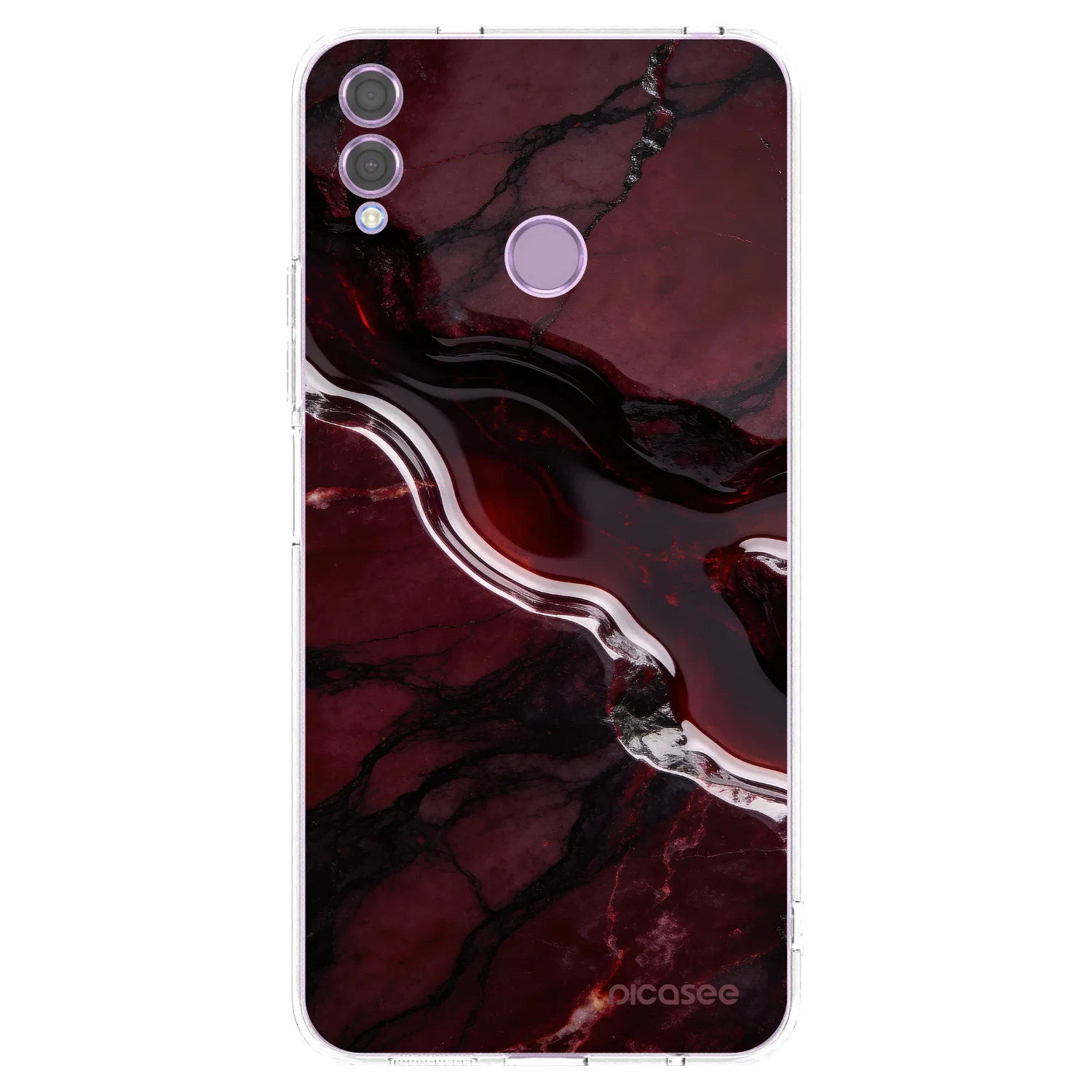 Picasee husă transparentă din silicon pentru Honor 8X - Cherry stone