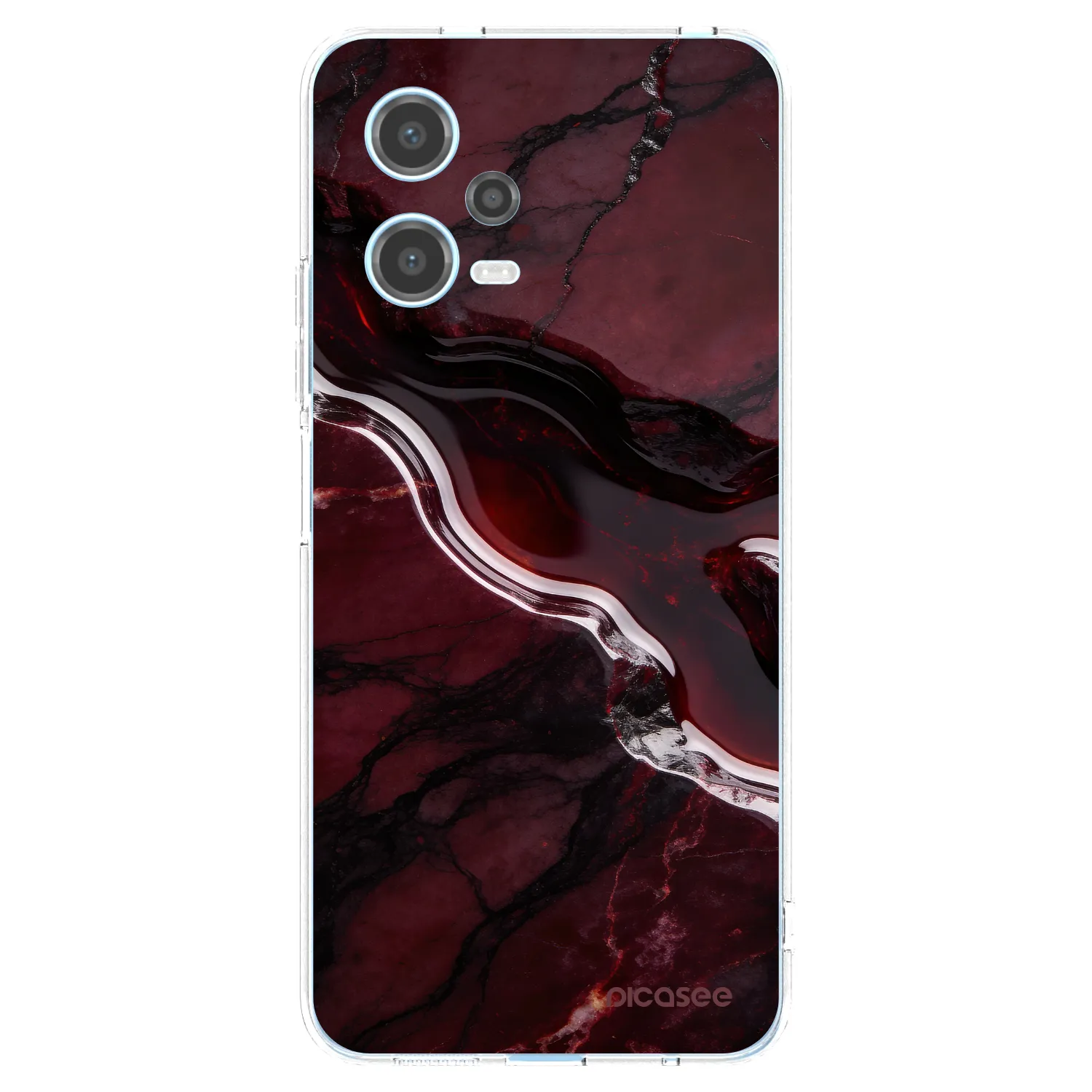 Picasee husă transparentă din silicon pentru Xiaomi Redmi Note 12 5G - Cherry stone