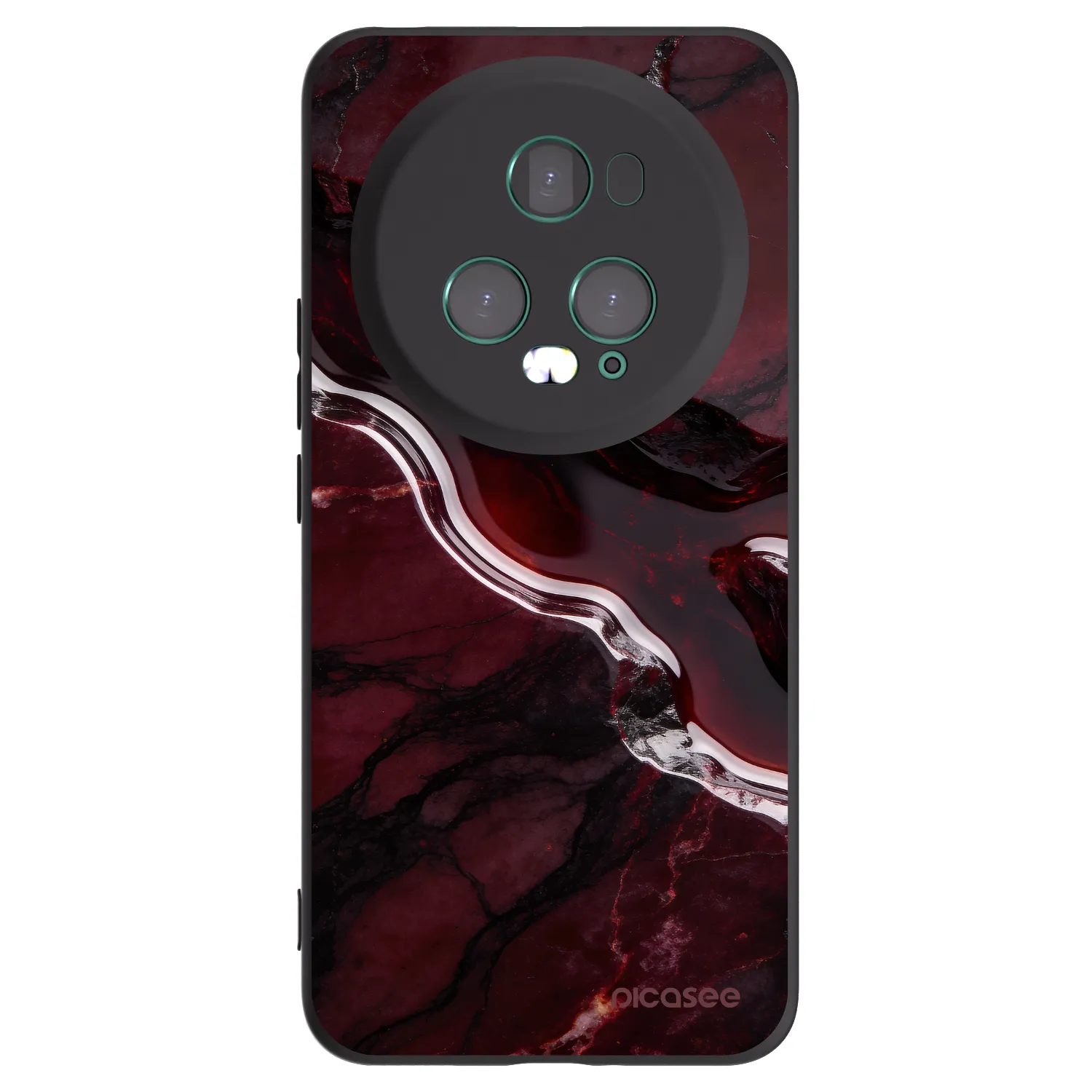 Picasee husă neagră din silicon pentru Honor Magic5 Pro - Cherry stone