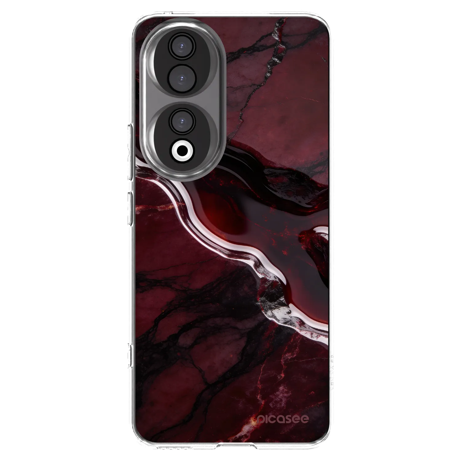 Picasee husă transparentă din silicon pentru Honor 90 5G - Cherry stone