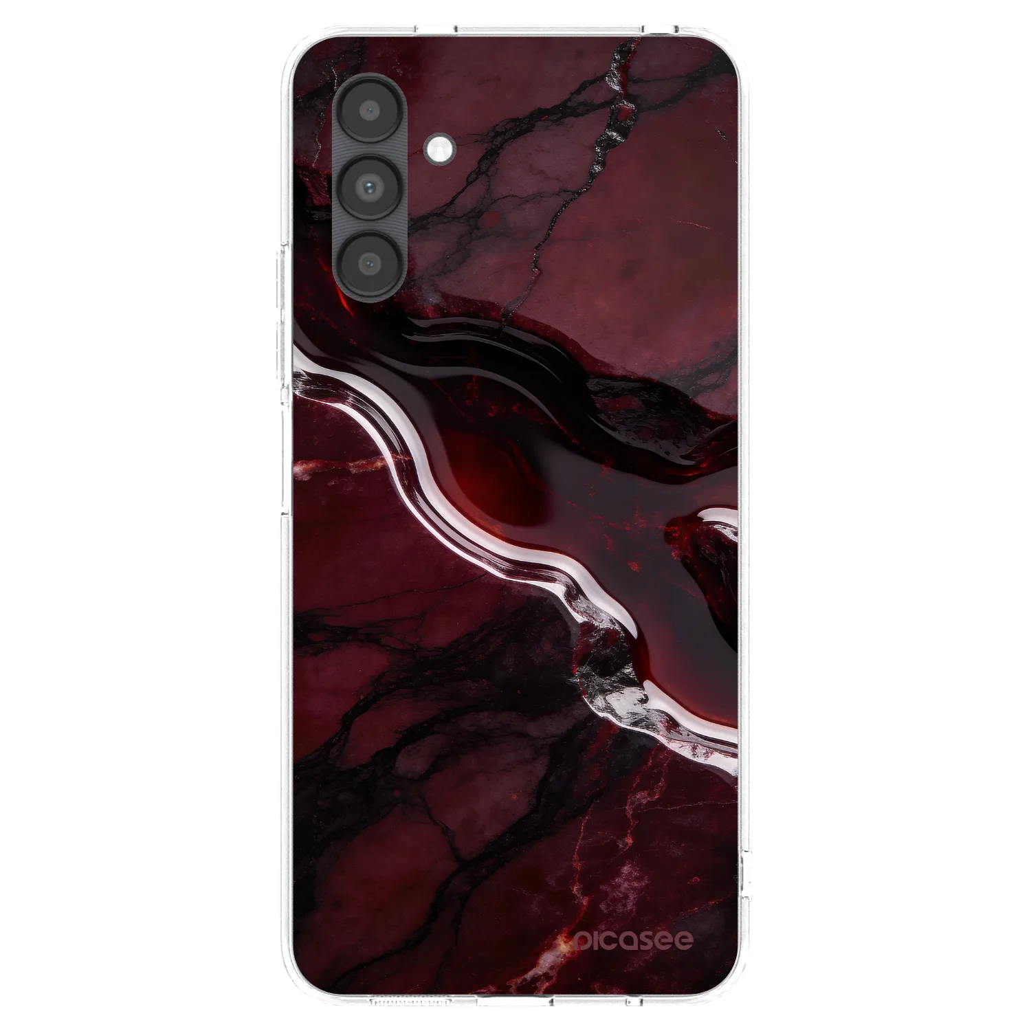 Picasee husă transparentă din silicon pentru Samsung Galaxy A04s A047F - Cherry stone