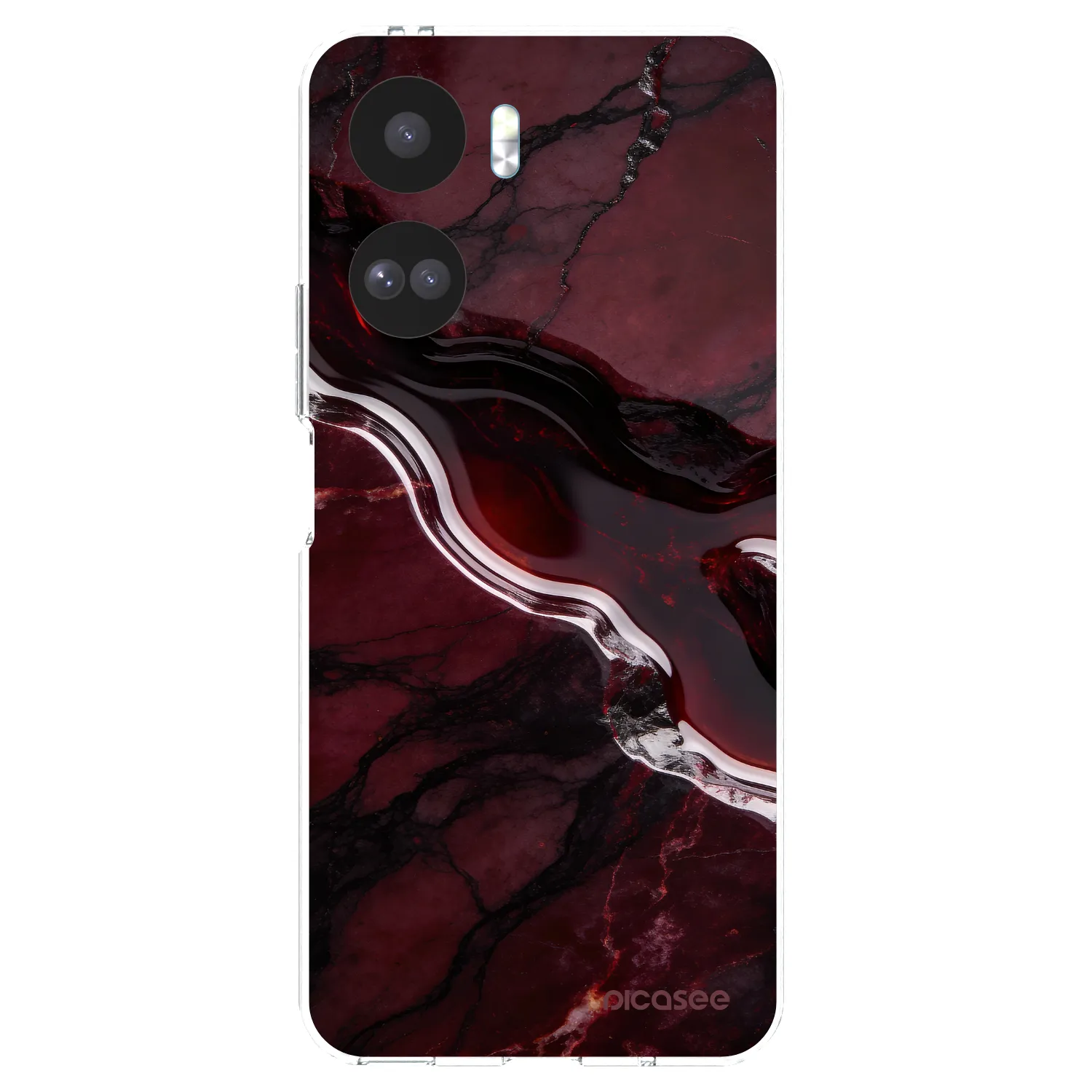 Picasee husă transparentă din silicon pentru Honor 90 Lite 5G - Cherry stone