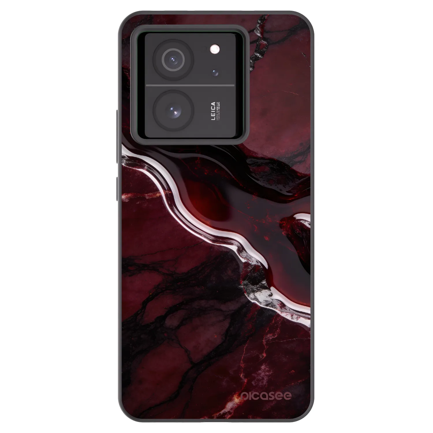 Picasee husă neagră din silicon pentru Xiaomi 13T - Cherry stone