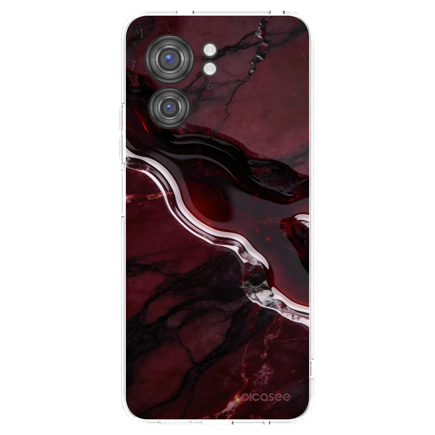 Picasee husă transparentă din silicon pentru Motorola Edge 40 - Cherry stone
