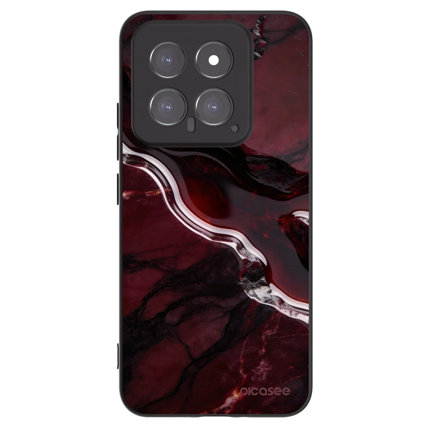 Picasee husă neagră din silicon pentru Xiaomi 14 - Cherry stone