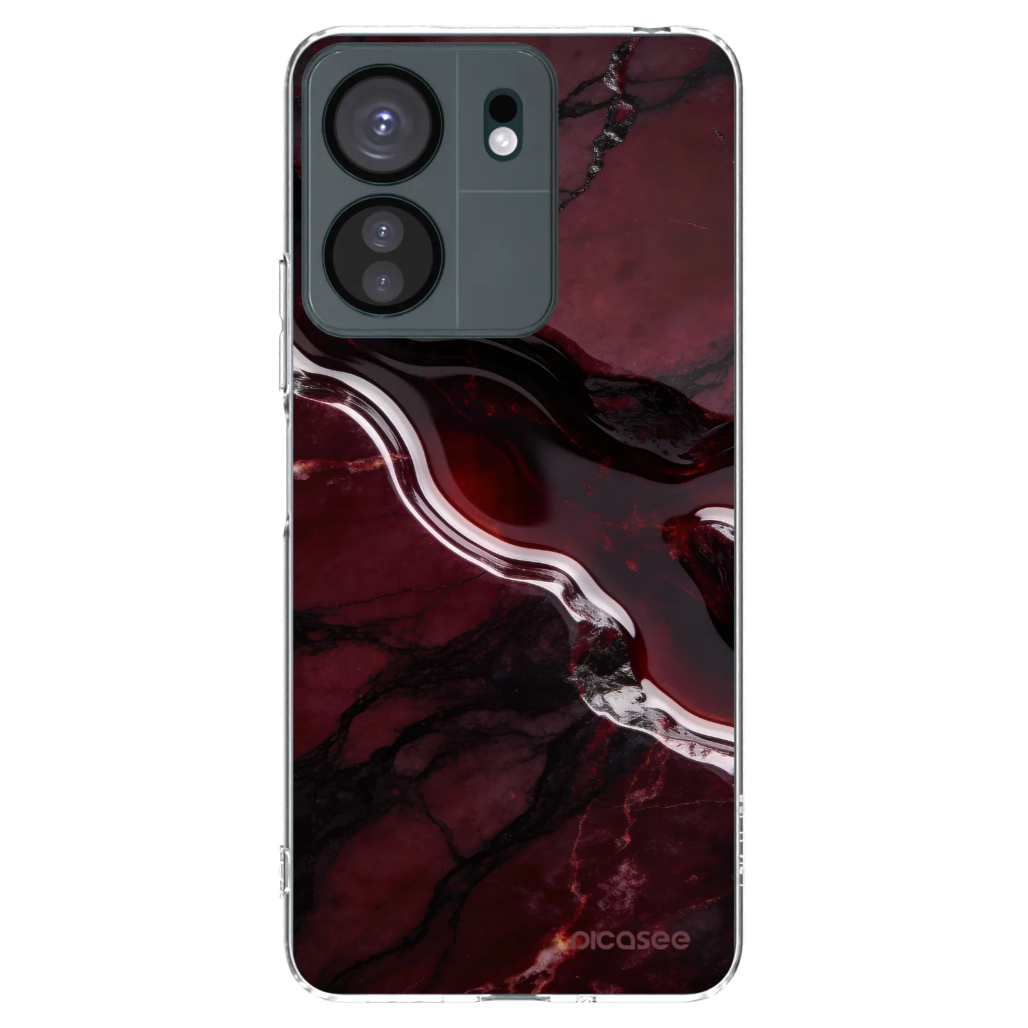 Picasee husă transparentă din silicon pentru Xiaomi Redmi 13C 4G - Cherry stone