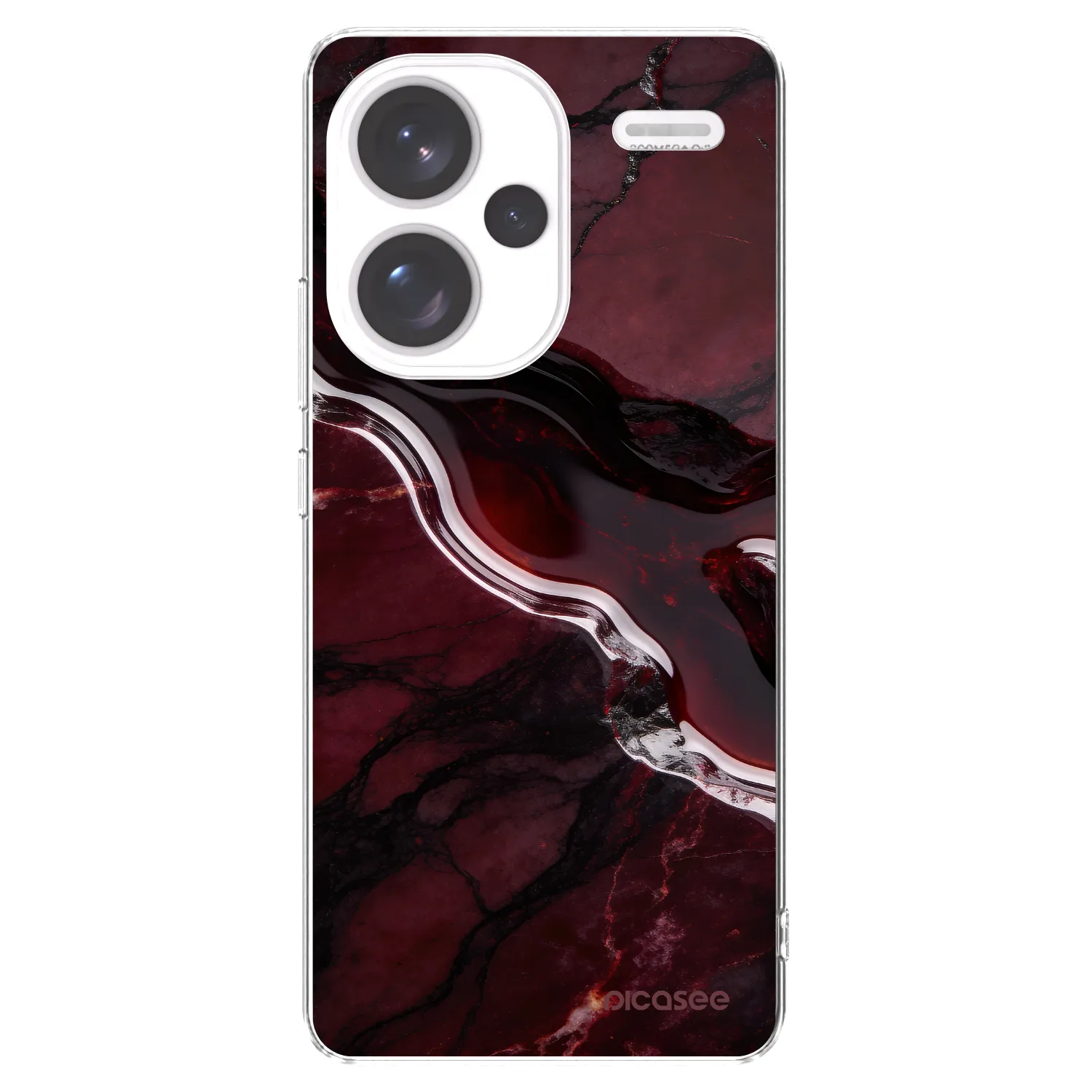 Picasee husă transparentă din silicon pentru Xiaomi Redmi Note 13 Pro+ 5G - Cherry stone