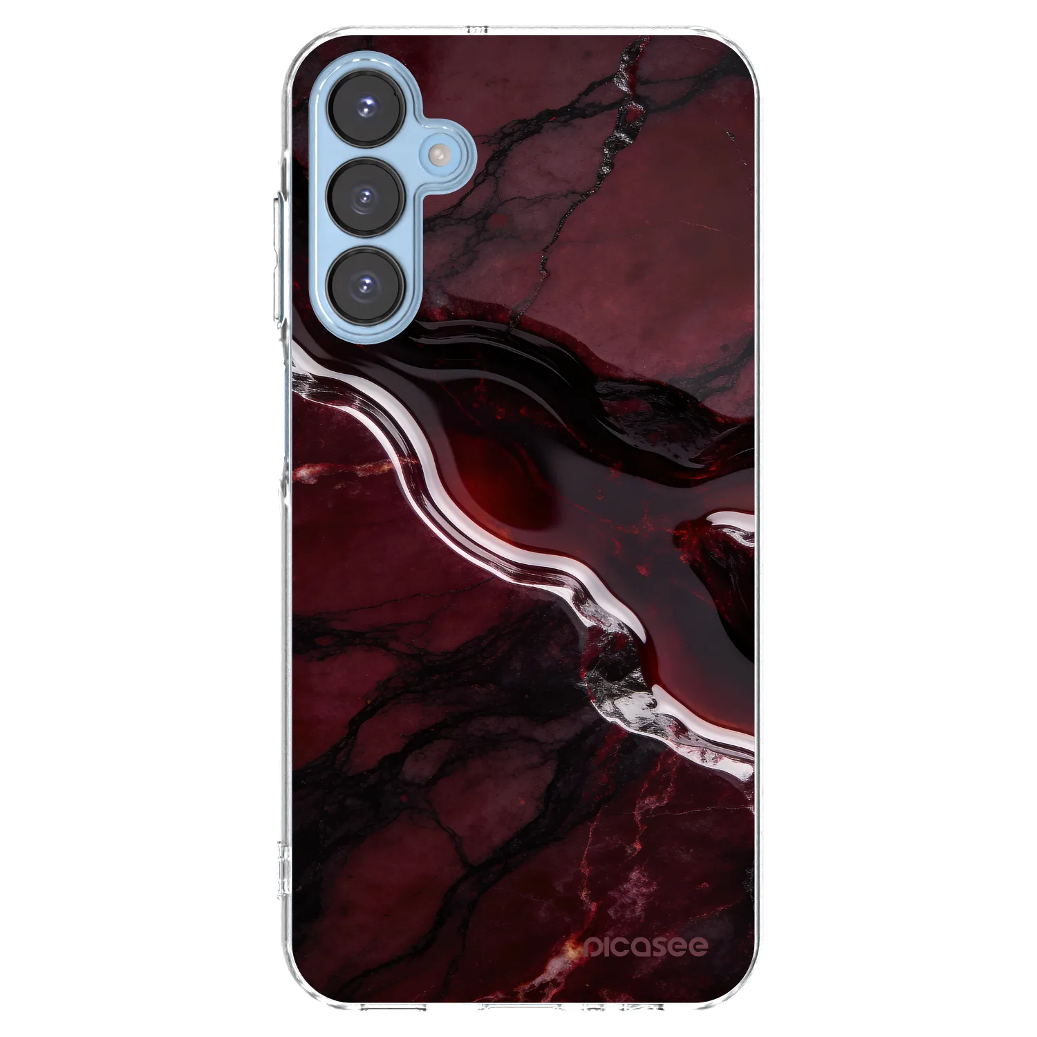 Picasee husă transparentă din silicon pentru Samsung Galaxy A15 A156B 5G - Cherry stone