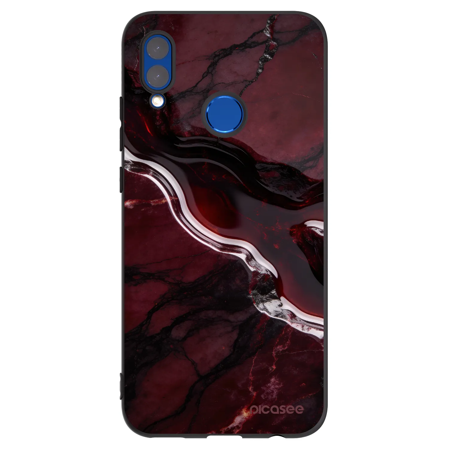 Picasee husă neagră din silicon pentru Honor 10 Lite - Cherry stone