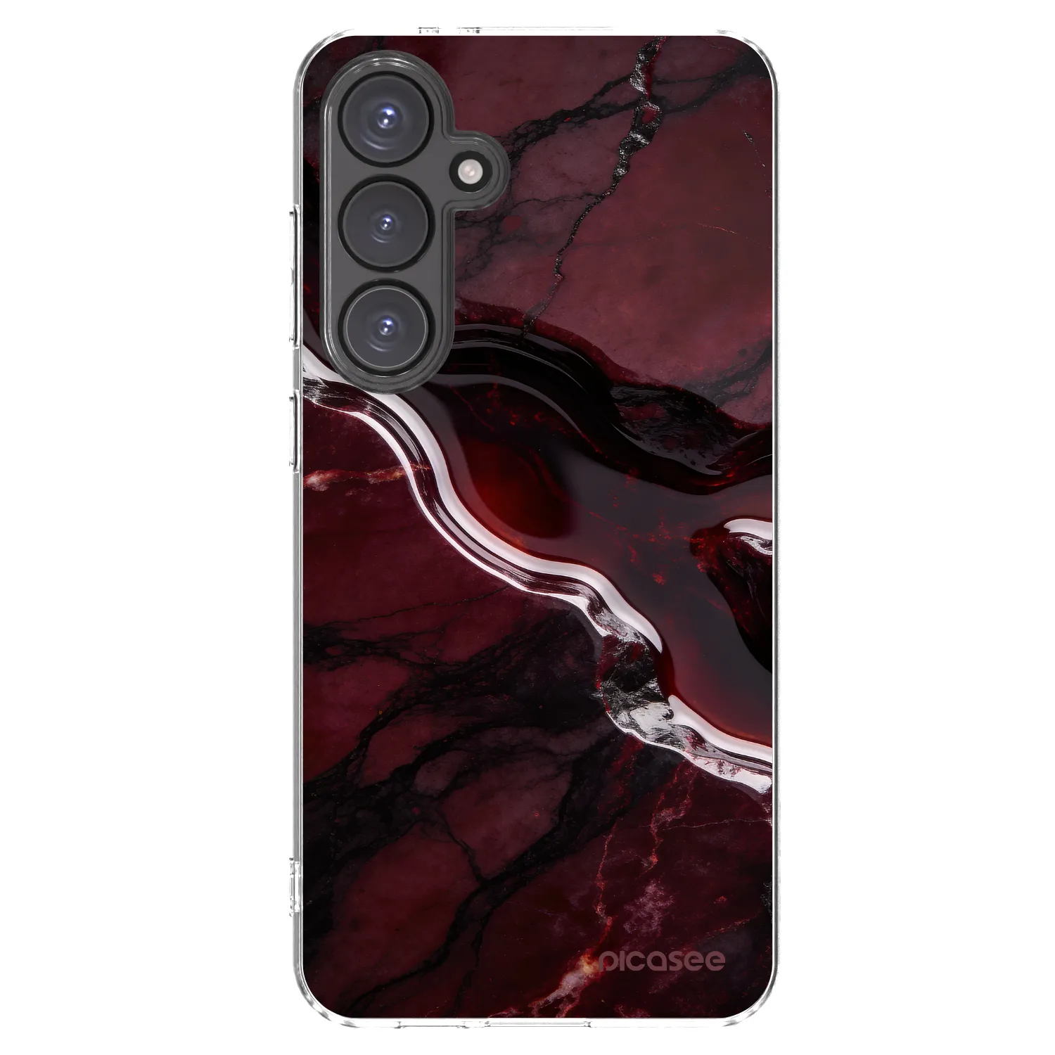 Picasee husă transparentă din silicon pentru Samsung Galaxy S24 FE S721B - Cherry stone