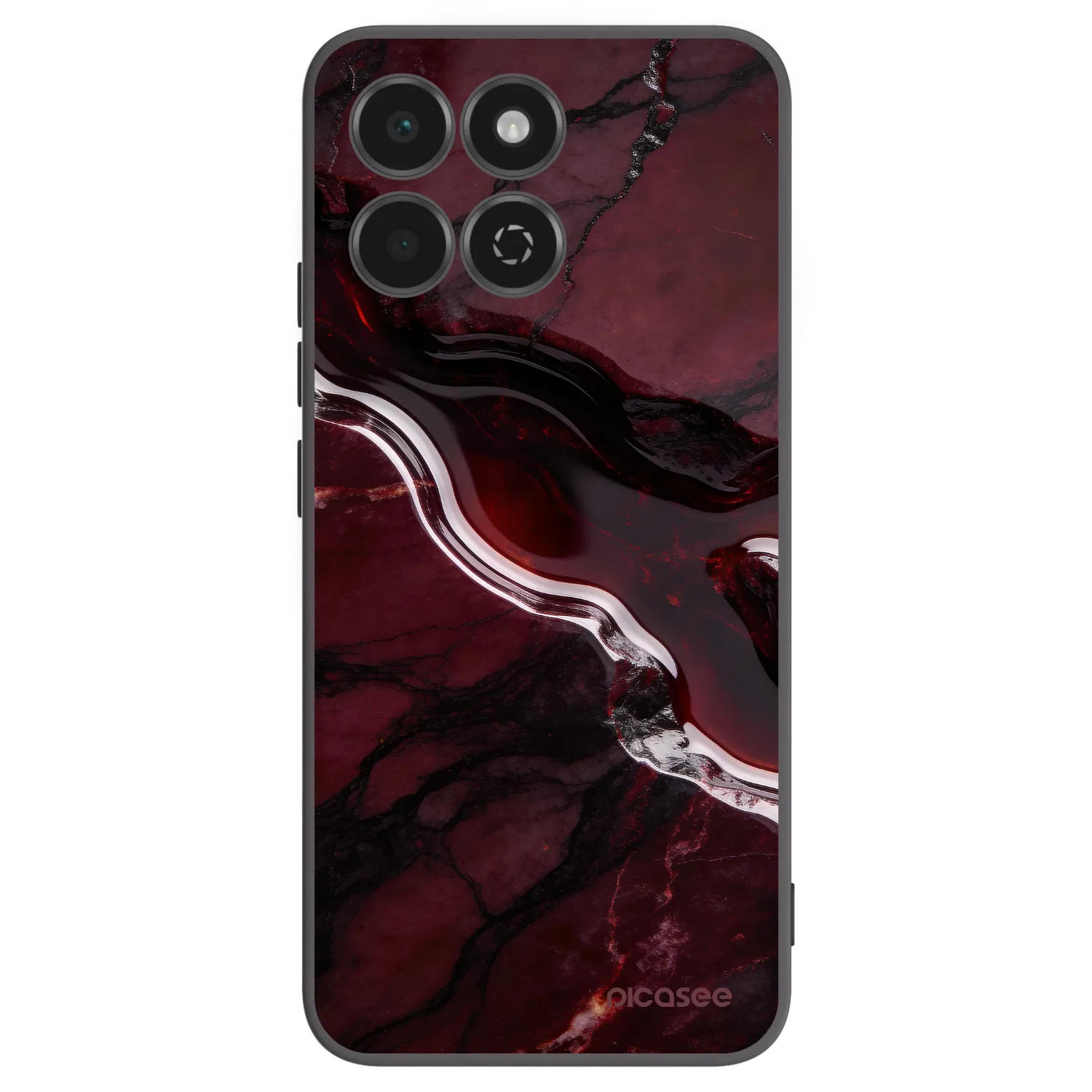 Picasee husă neagră din silicon pentru Honor 200 Smart 5G - Cherry stone