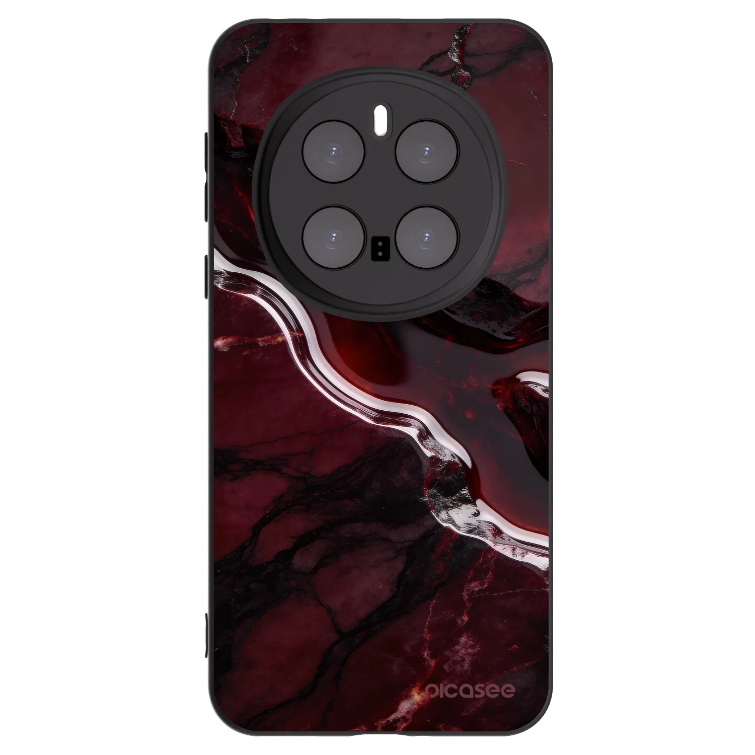 Picasee husă neagră din silicon pentru Honor Magic7 Pro 5G - Cherry stone