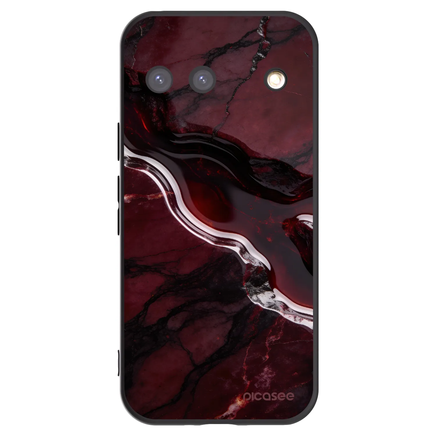 Picasee husă neagră din silicon pentru Google Pixel 9 - Cherry stone