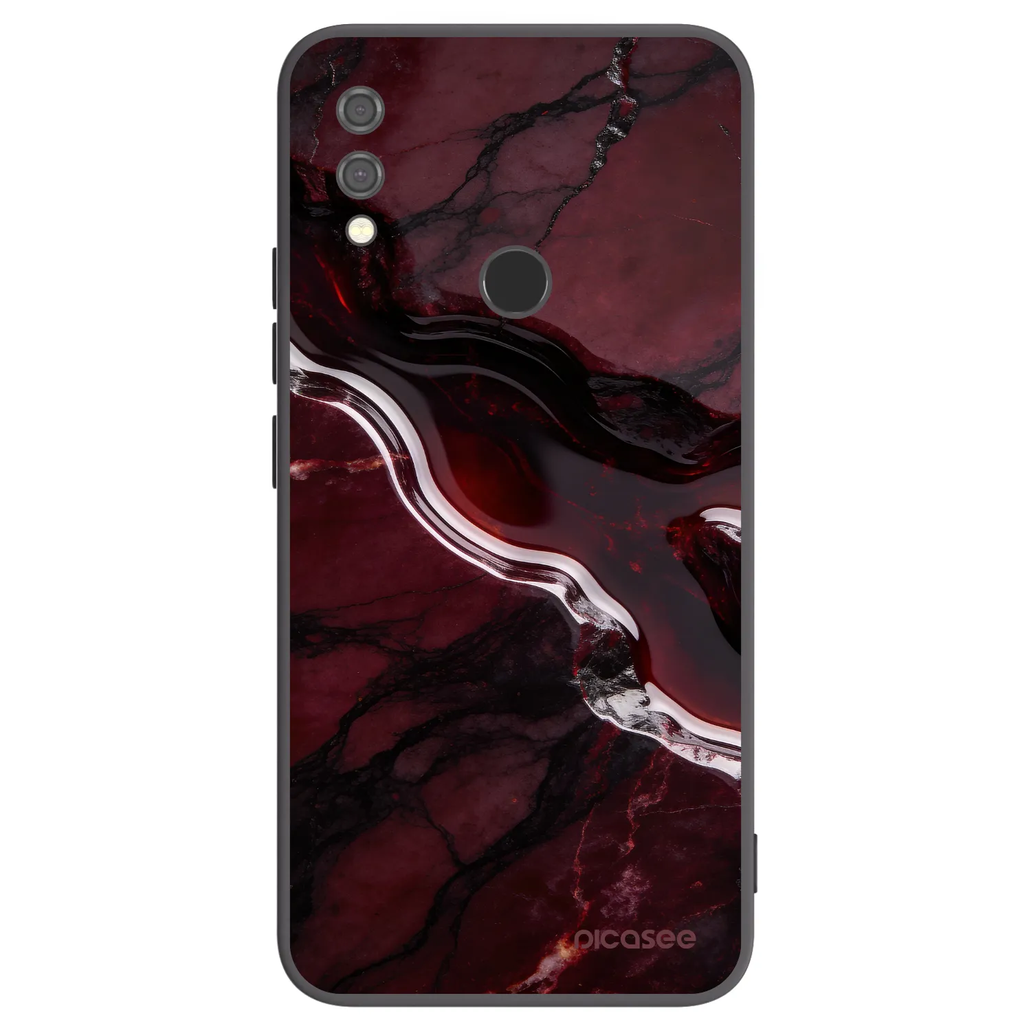 Picasee husă neagră din silicon pentru Xiaomi Redmi Note 7 - Cherry stone