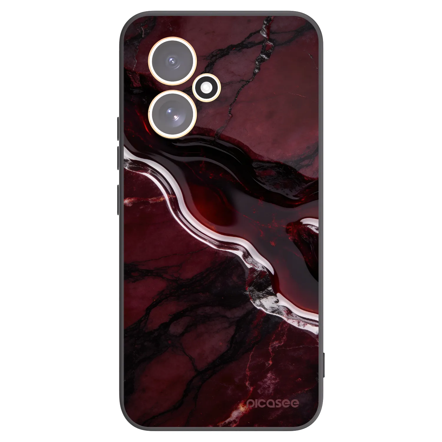 Picasee husă neagră din silicon pentru Honor 400 5G - Cherry stone
