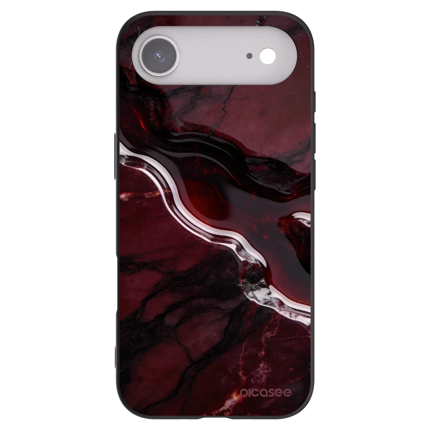 Picasee husă neagră din silicon pentru Apple iPhone Air - Cherry stone