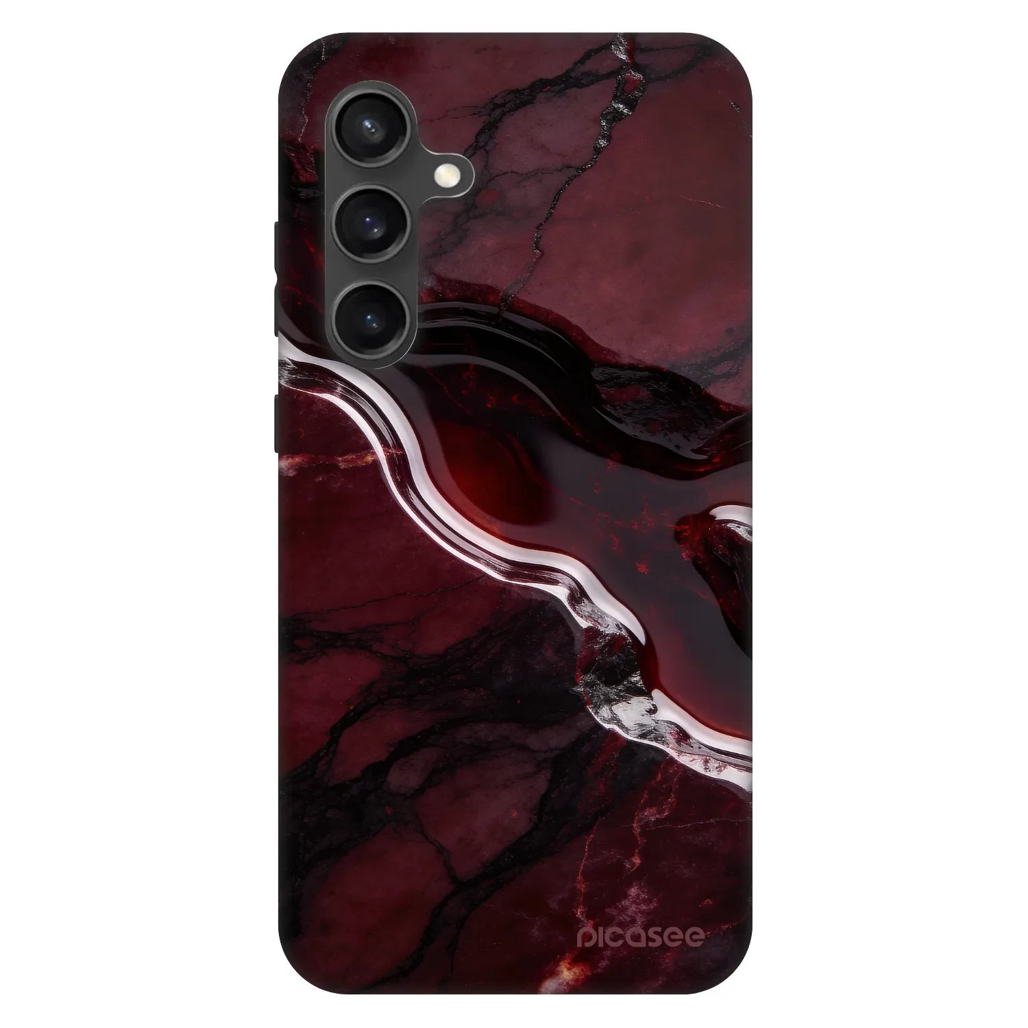 Picasee Fashion Case pentru Samsung Galaxy S24 FE S721B - Cherry stone