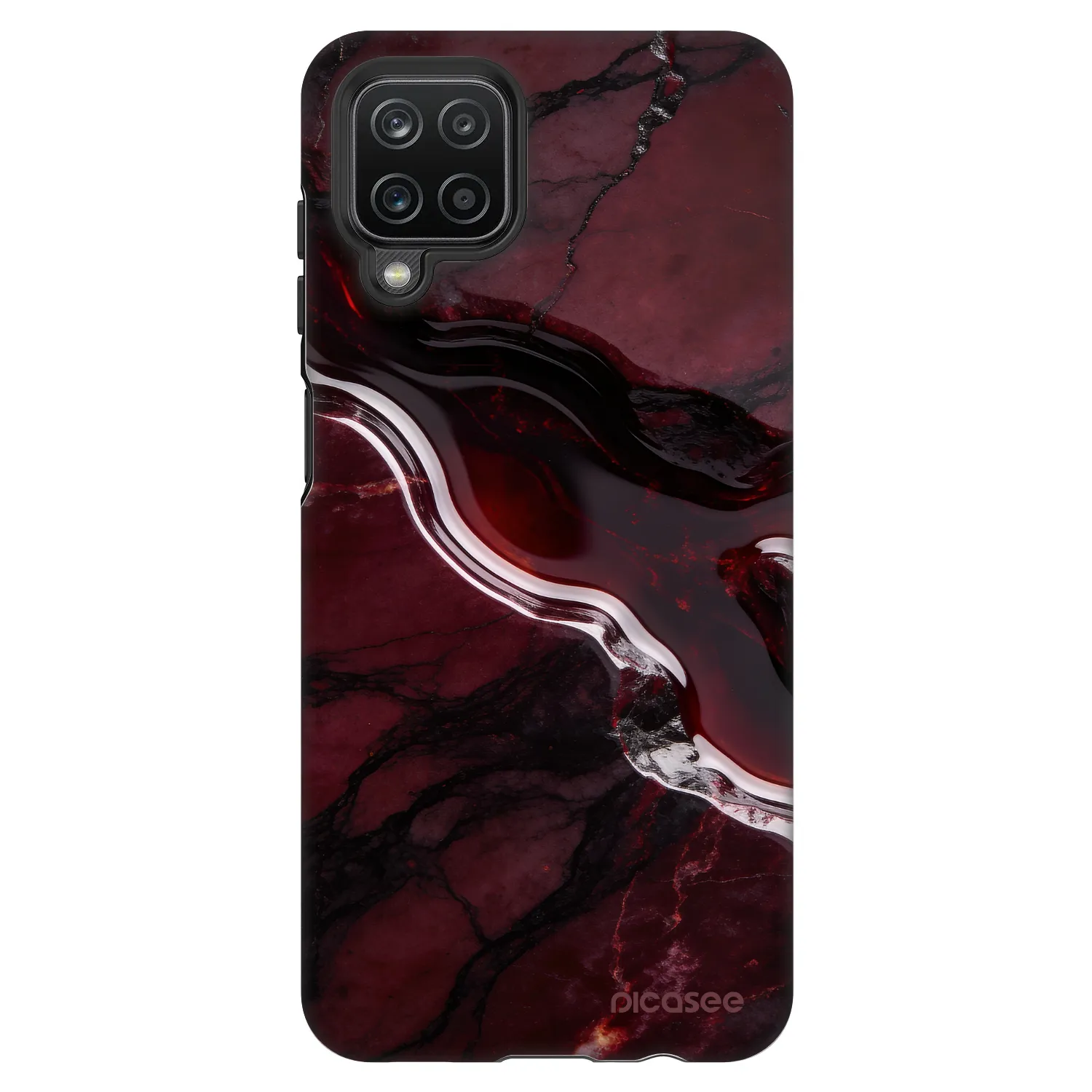 Picasee Fashion Case pentru Samsung Galaxy A12 A125F - Cherry stone