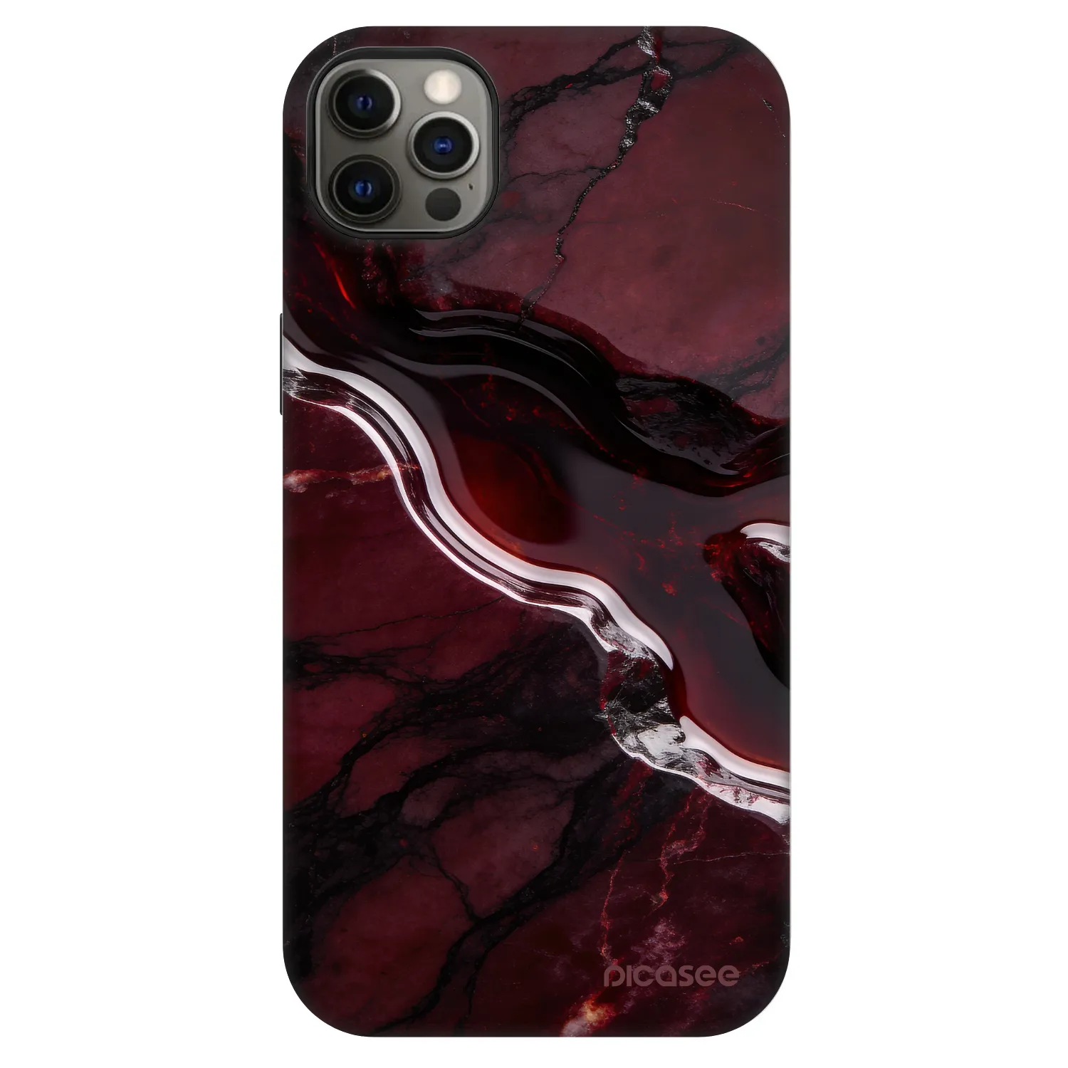 Picasee Fashion Case MagSafe pentru Apple iPhone 12 Pro Max - Cherry stone