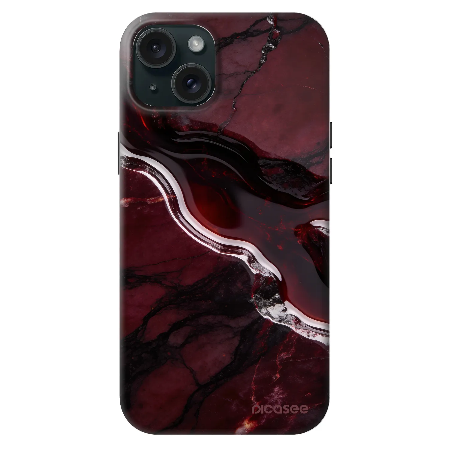 Picasee Fashion Case MagSafe pentru Apple iPhone 15 Plus - Cherry stone