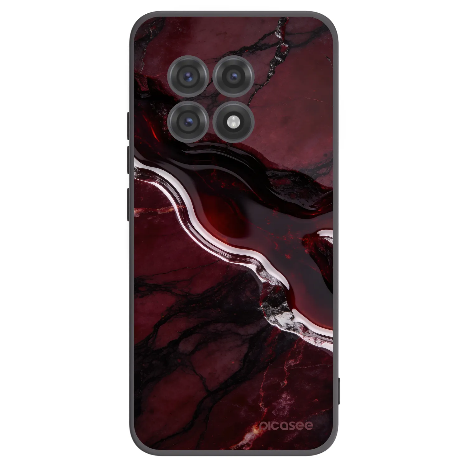 Picasee husă neagră din silicon pentru OnePlus 13R 5G - Cherry stone