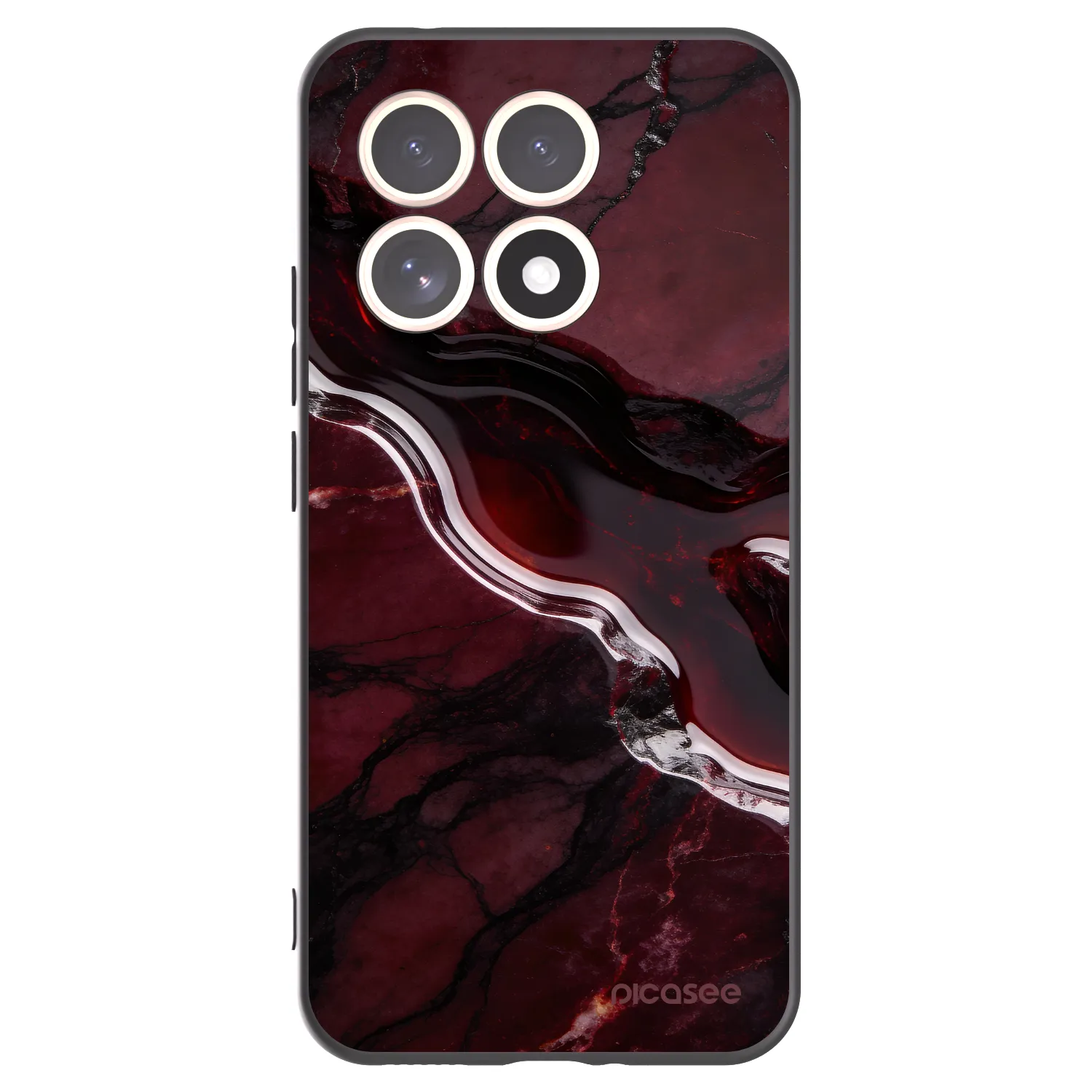 Picasee husă neagră din silicon pentru Xiaomi 15T - Cherry stone